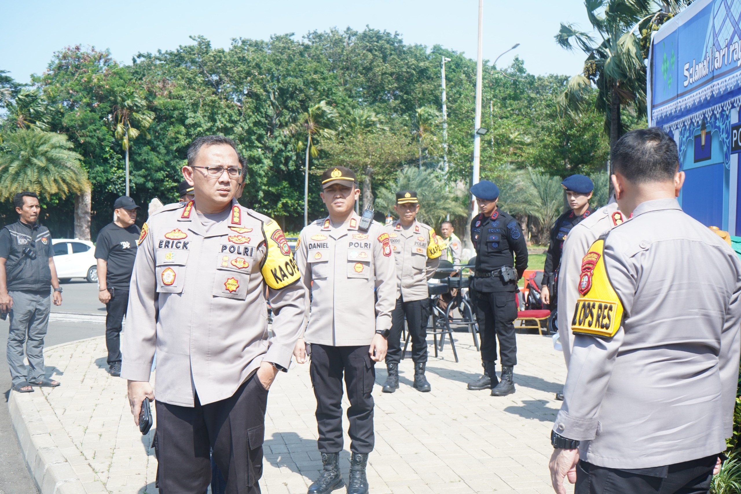 Kapolres Metro Jakarta Utara Tinjau Kesiapan Pospam Lebaran di Ancol