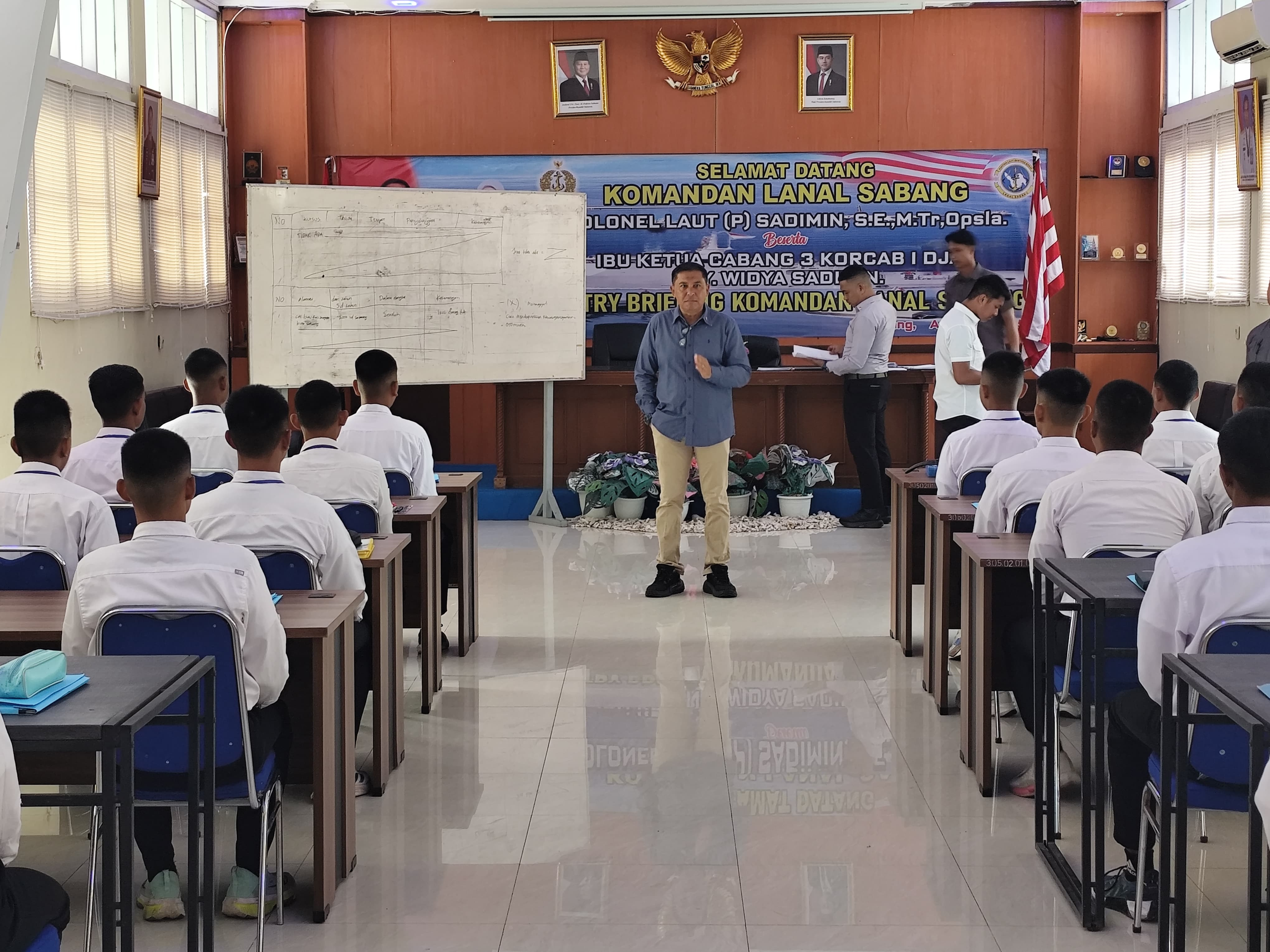 Panitia Daerah Lanal Sabang Laksanakan Tes Mental Ideologi Bagi Calon Prajurit TNI AL