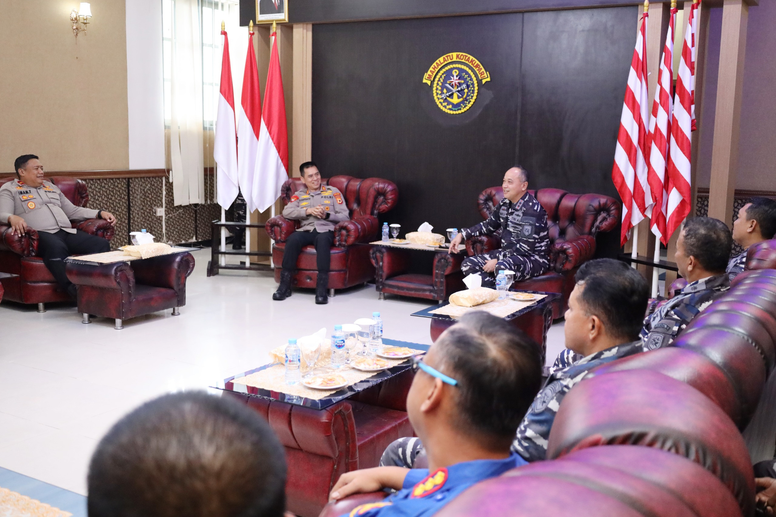Dankodaeral IX Ambon Terima Courtesy Call Kapolda Maluku