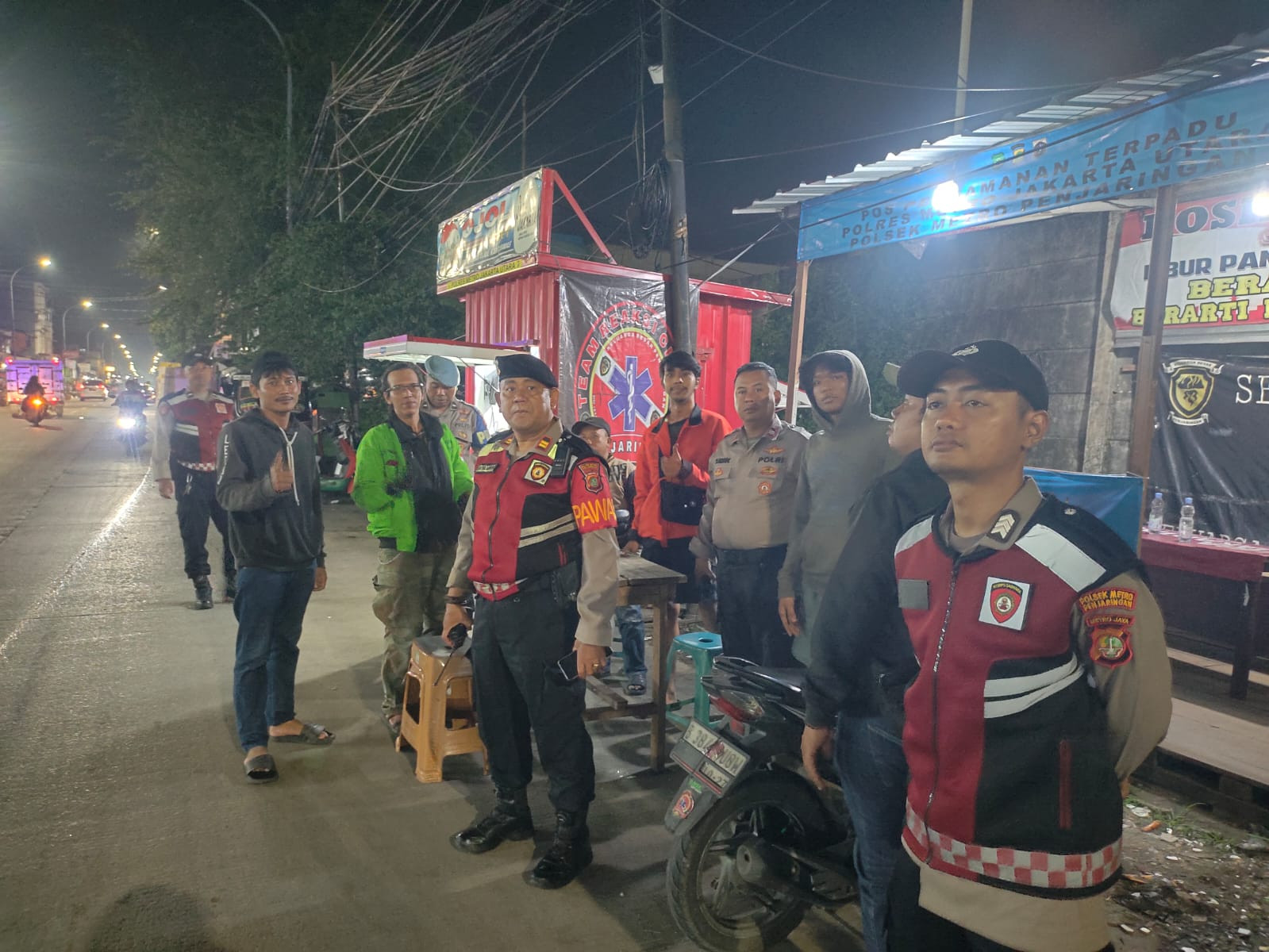 Polsek Metro Penjaringan Gencarkan Patroli Malam KRYD: Cegah Tawuran dan Kejahatan Jalanan