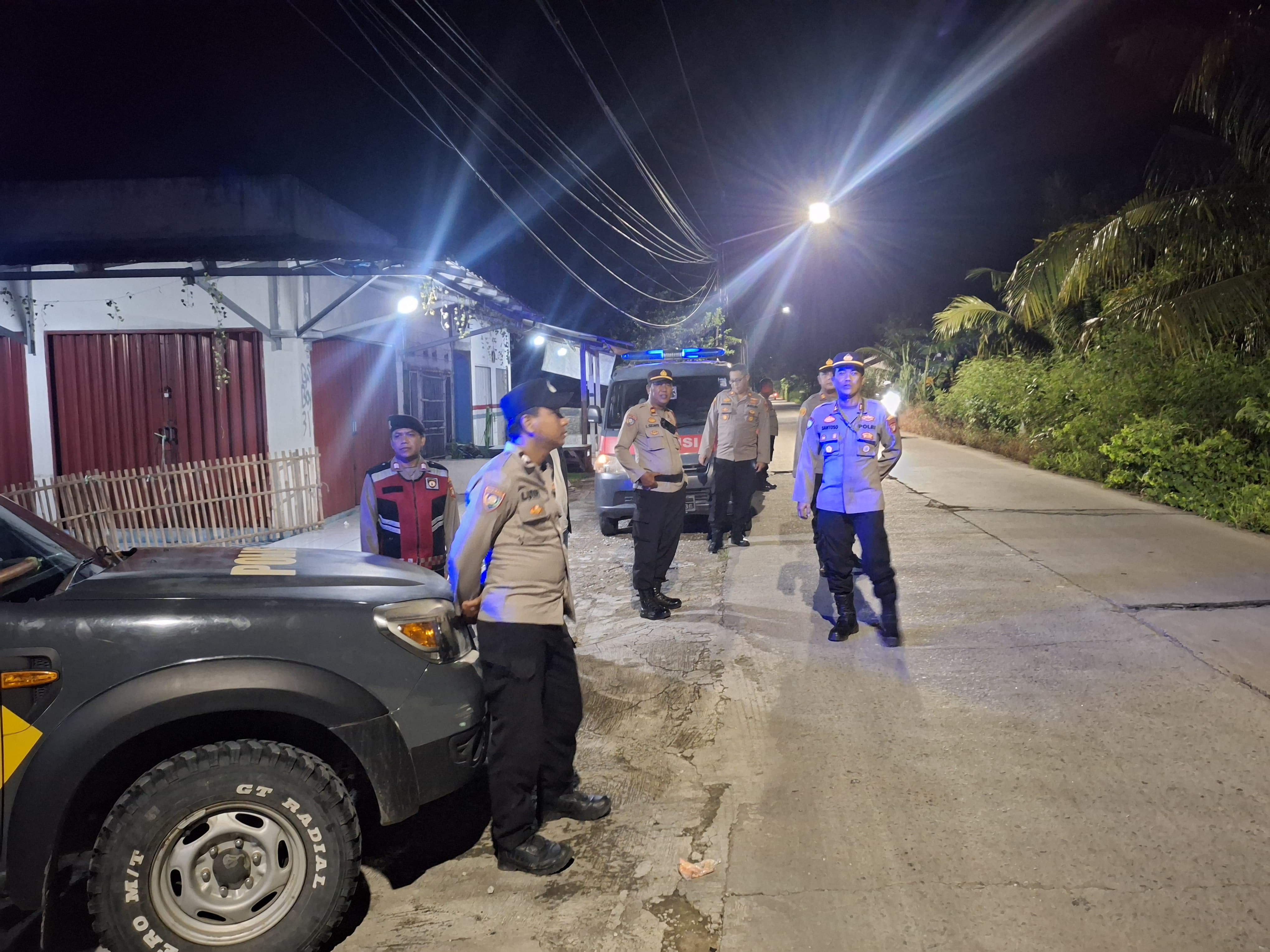 Kapolsek Cabangbungin Pimpin Patroli Biru Gabungan, Antisipasi Tawuran dan Kejahatan Jalanan di Perbatasan Bekasi