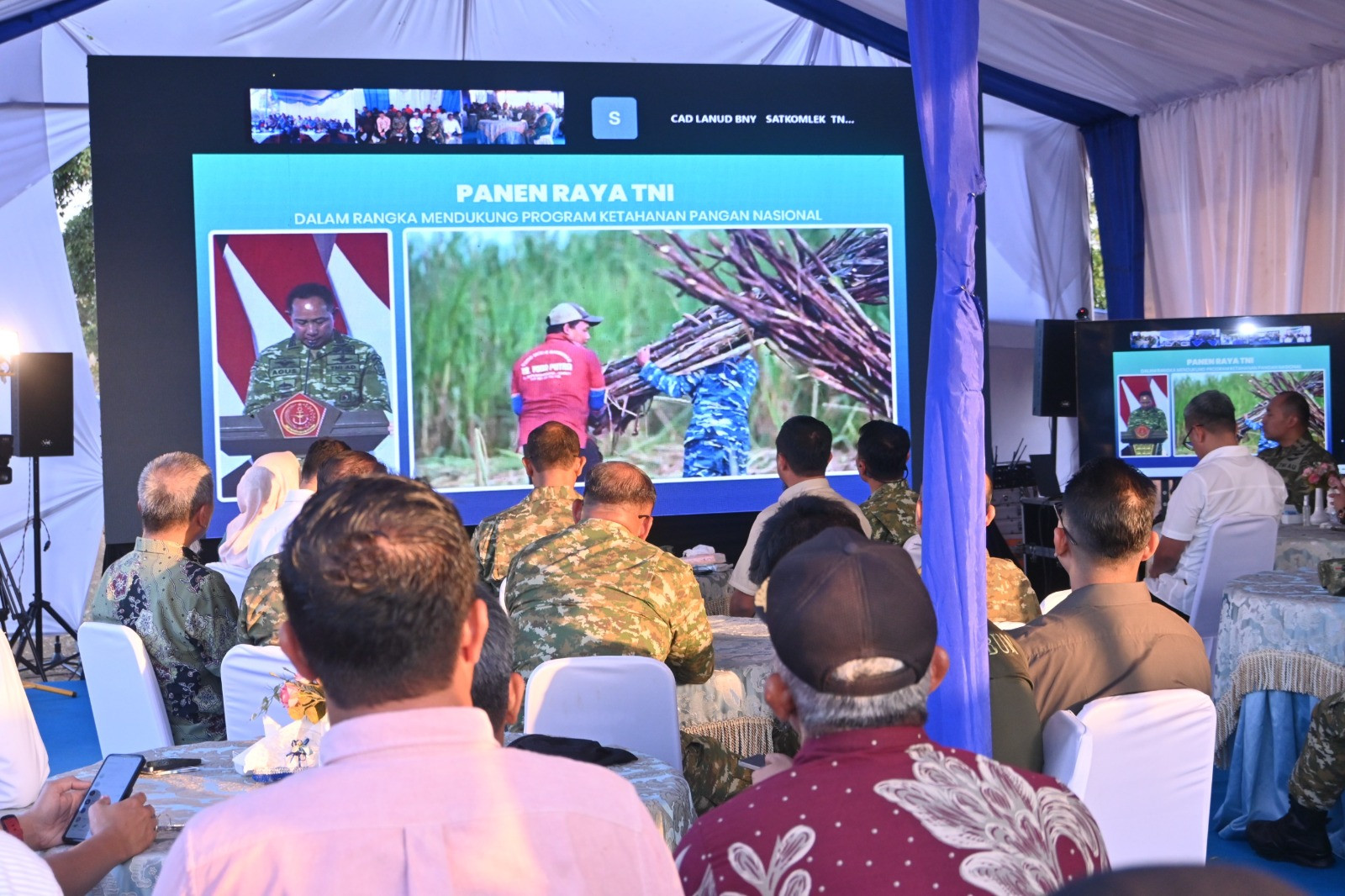 Lanud Sultan Hasanuddin Gelar Panen Raya Tebu Serentak di Takalar, Dukung Ketahanan Pangan Nasional