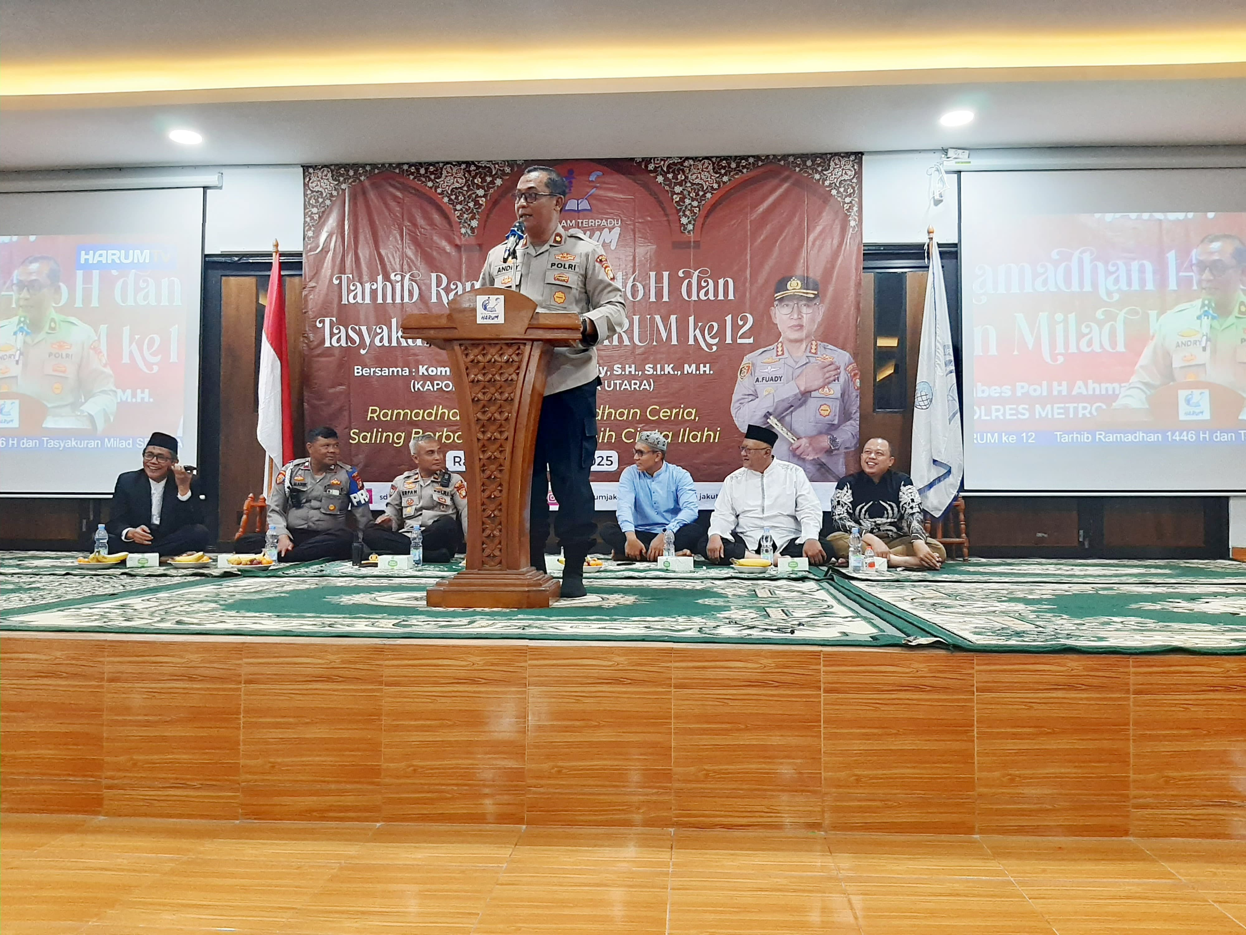 Kapolsek Koja Hadiri Tarhib Ramadhan dan Milad ke-12 SDIT Harum