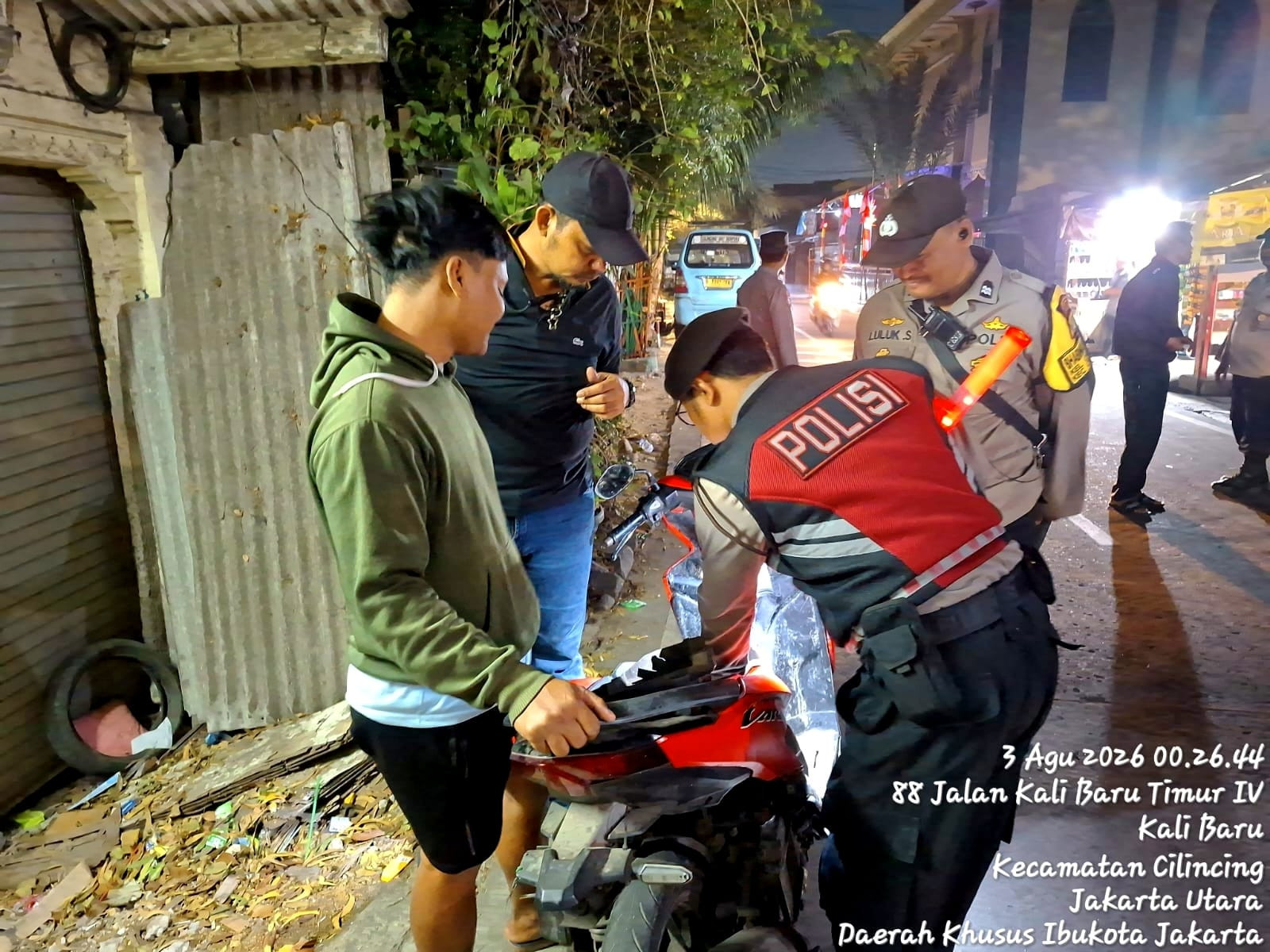 Polsek Cilincing Perkuat Patroli KRYD, Cegah Tawuran dan Kejahatan Jalanan di Titik Rawan