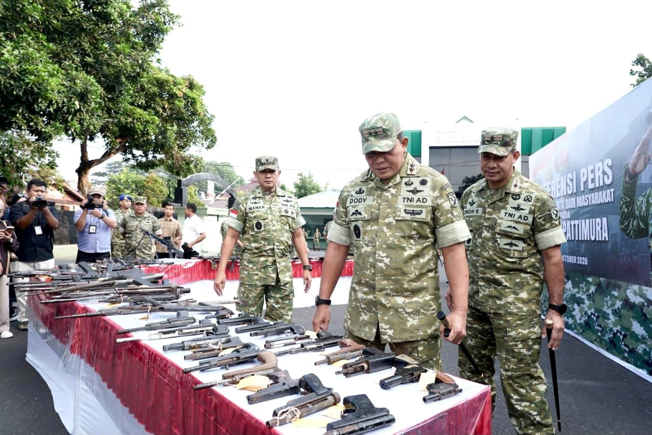 75 Senjata Diserahkan Sukarela, TNI Kedepankan Pendekatan Humanis