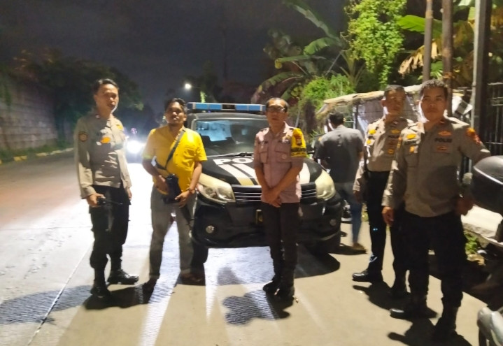IPDA Limbong Pimpin Patroli di Jl. Arteri JORR, Cegah Tawuran dan Ciptakan Kamtibmas Kondusif