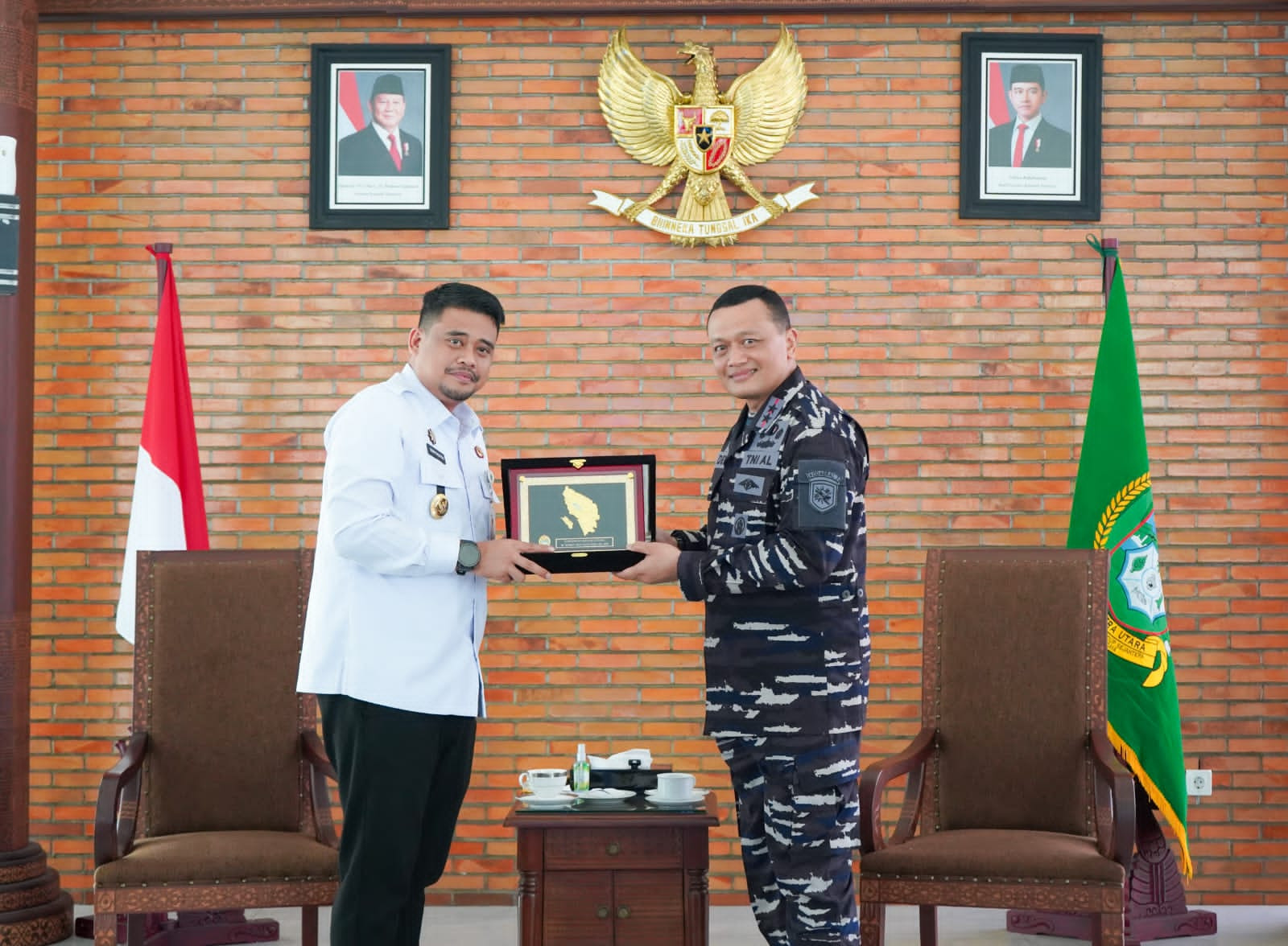 Tingkarkan Sinergitas Dengan Pemerintah Daerah, Dankodaeral I Laksanakan Courtesy Call (CC) Ke Gubernur Sumatera Utara