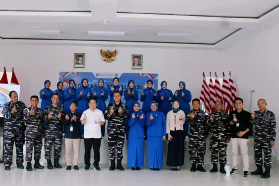 Perkuat Nasionalisme, Personel Lanal Bengkulu Ikuti Sosialisasi Cinta Rupiah