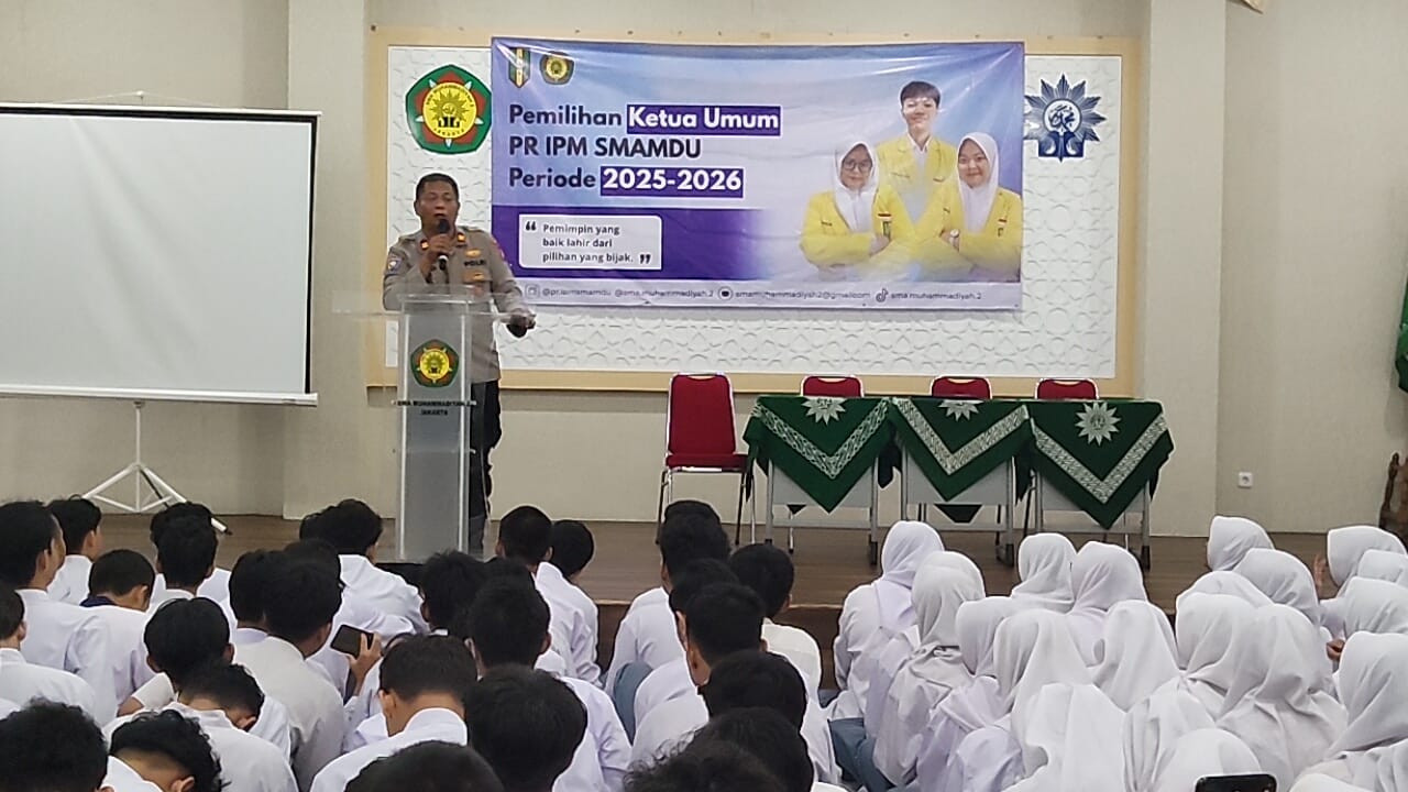Polres Metro Jakarta Pusat Beri Penguatan Jatidiri Bangsa kepada Siswa Muhammadiyah 2 Kemayoran