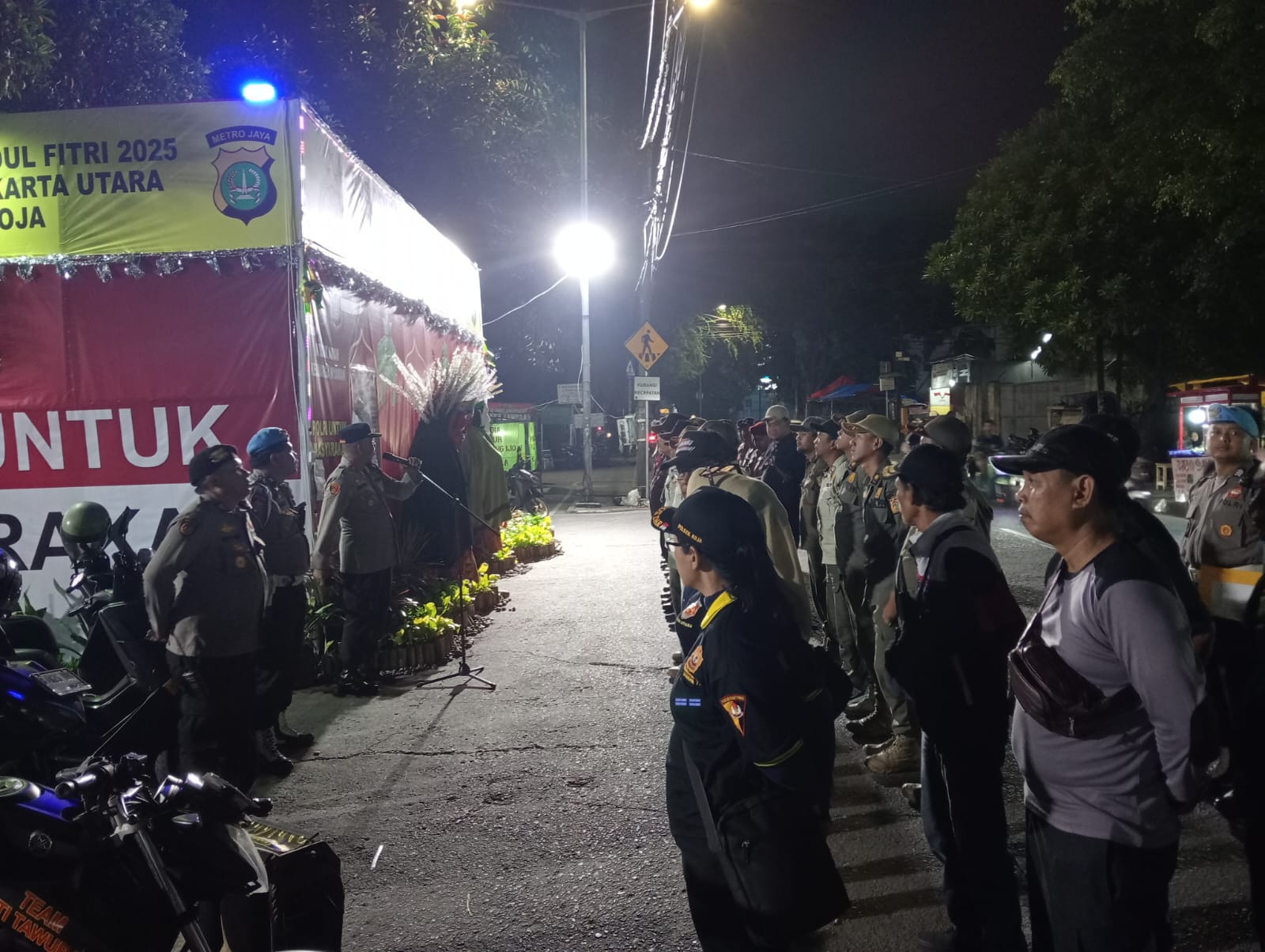 Polsek Koja Gelar Apel KRYD Antisipasi Guantibmas di Malam Minggu
