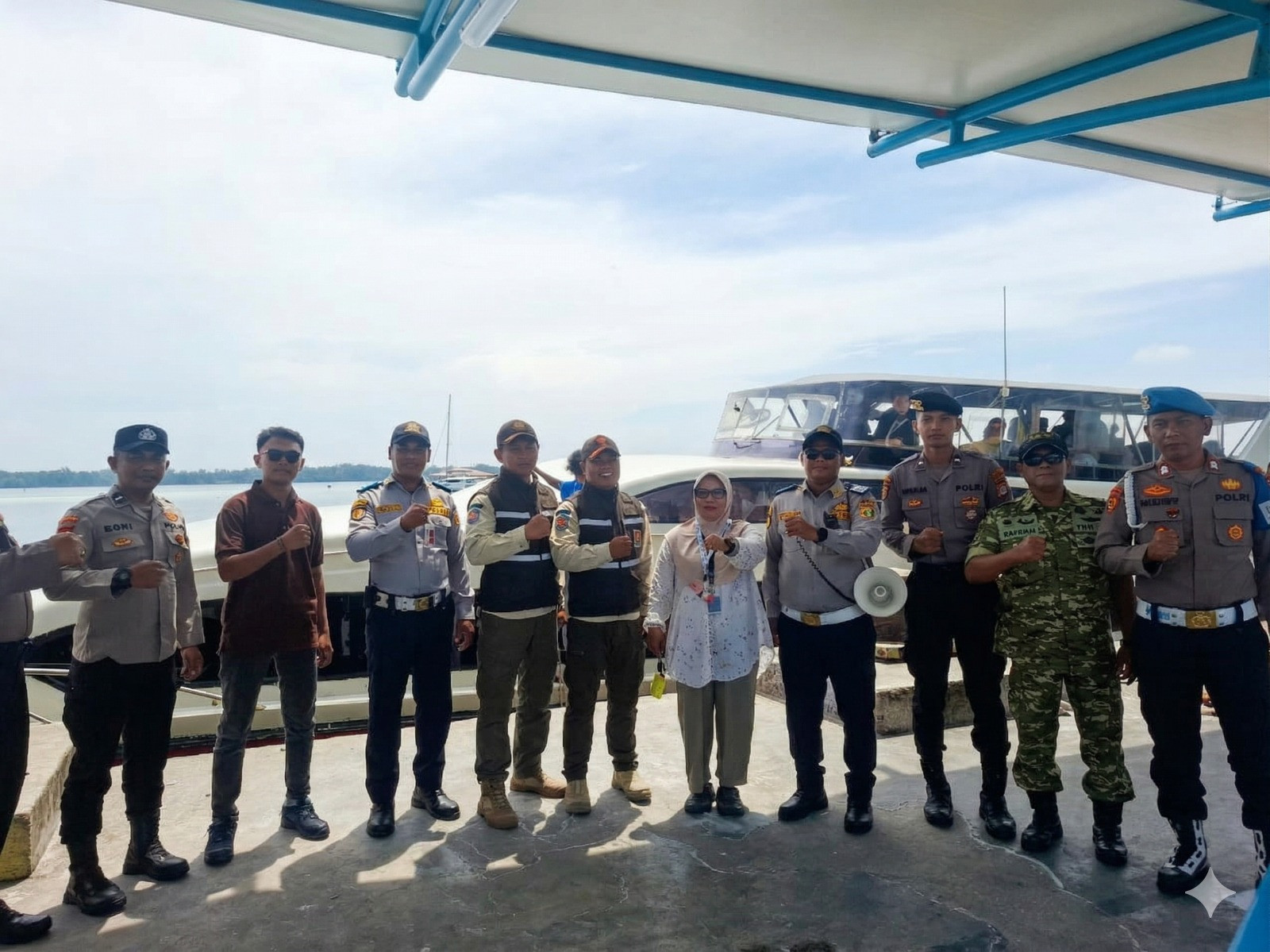 Sinergi TNI-Polri Amankan Dermaga Pulau Wisata dan Permukiman, Jamin Kelancaran Aktivitas Warga