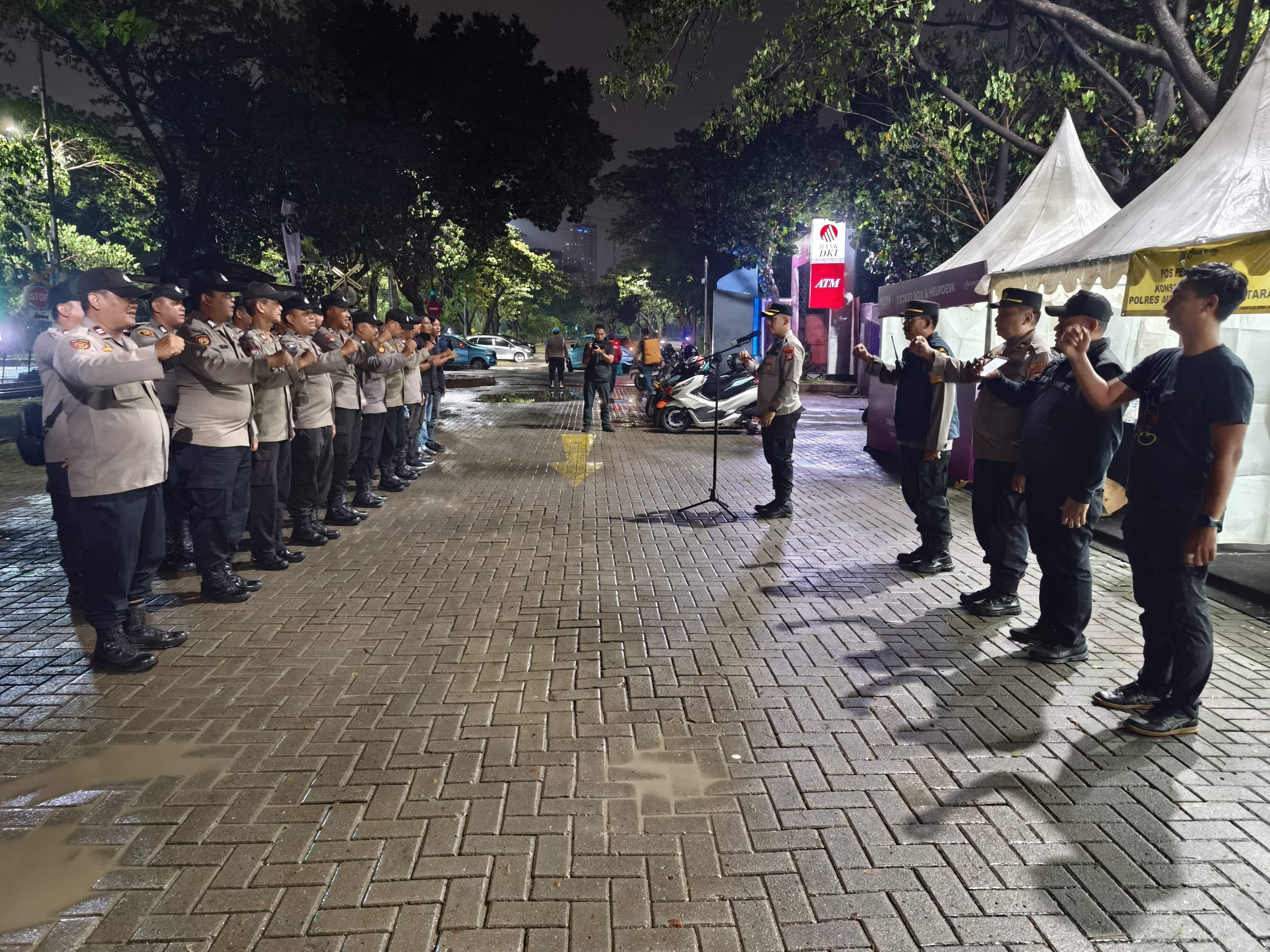 Polsek Pademangan Gelar Apel KRYD Antisipasi Gangguan Kamtibmas di Taman Impian Jaya Ancol