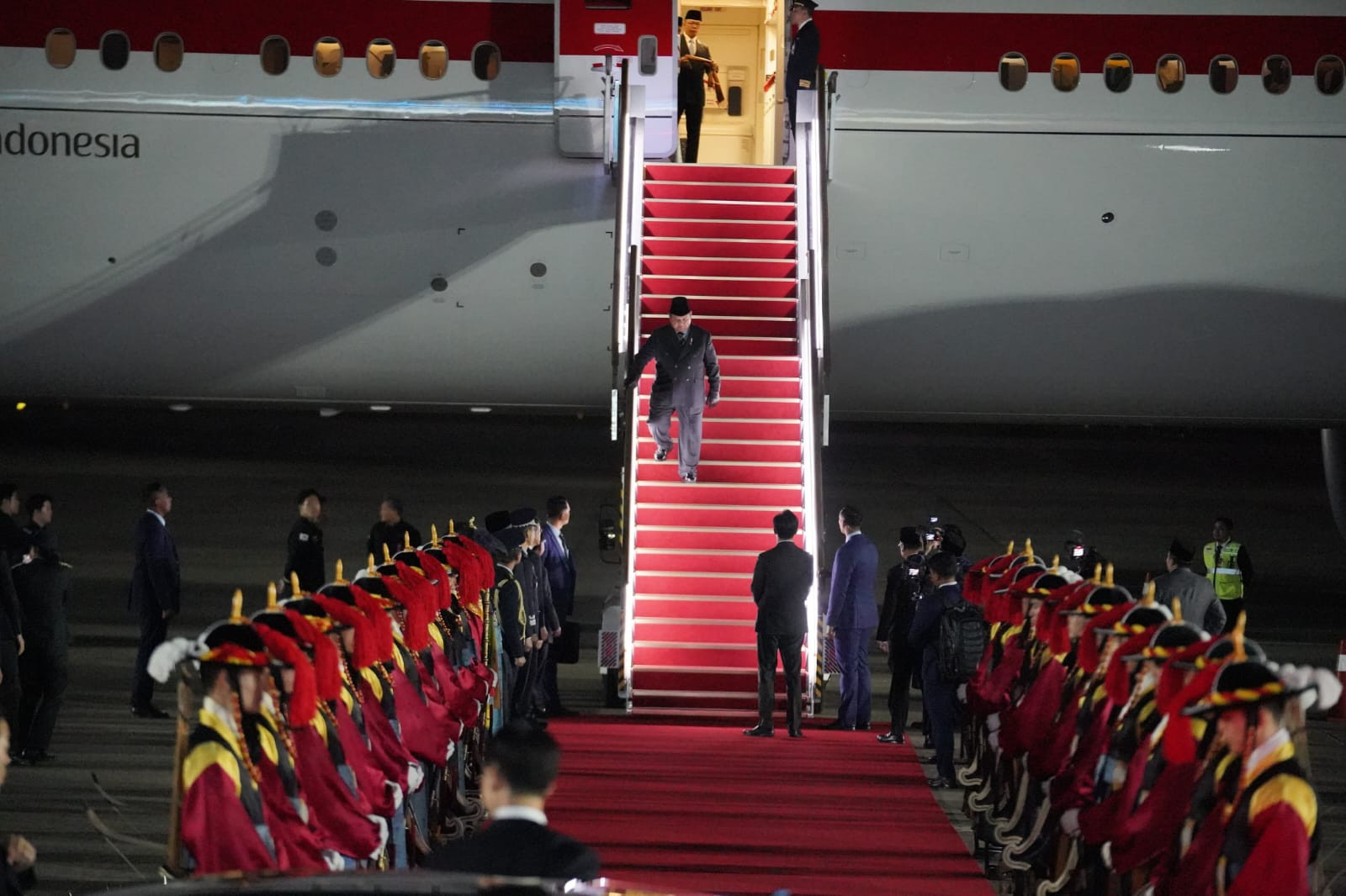 Prabowo Subianto Tiba di Korea Selatan, Lanjutkan Diplomasi Asia Timur