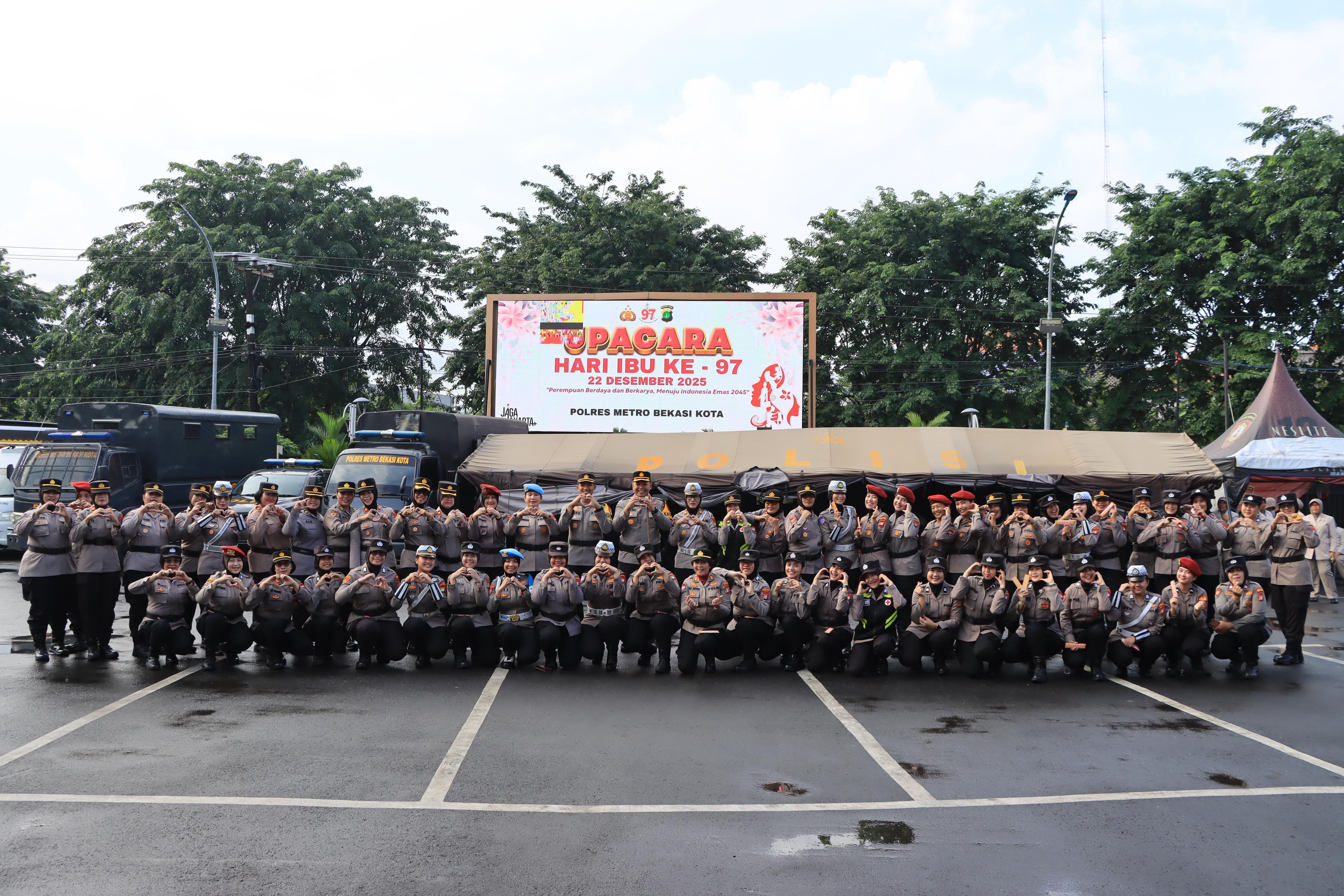 Peringatan Hari Ibu ke-97 di Polres Metro Bekasi Kota: Perempuan Berdaya dan Berkarya Menuju Indonesia Emas 2045