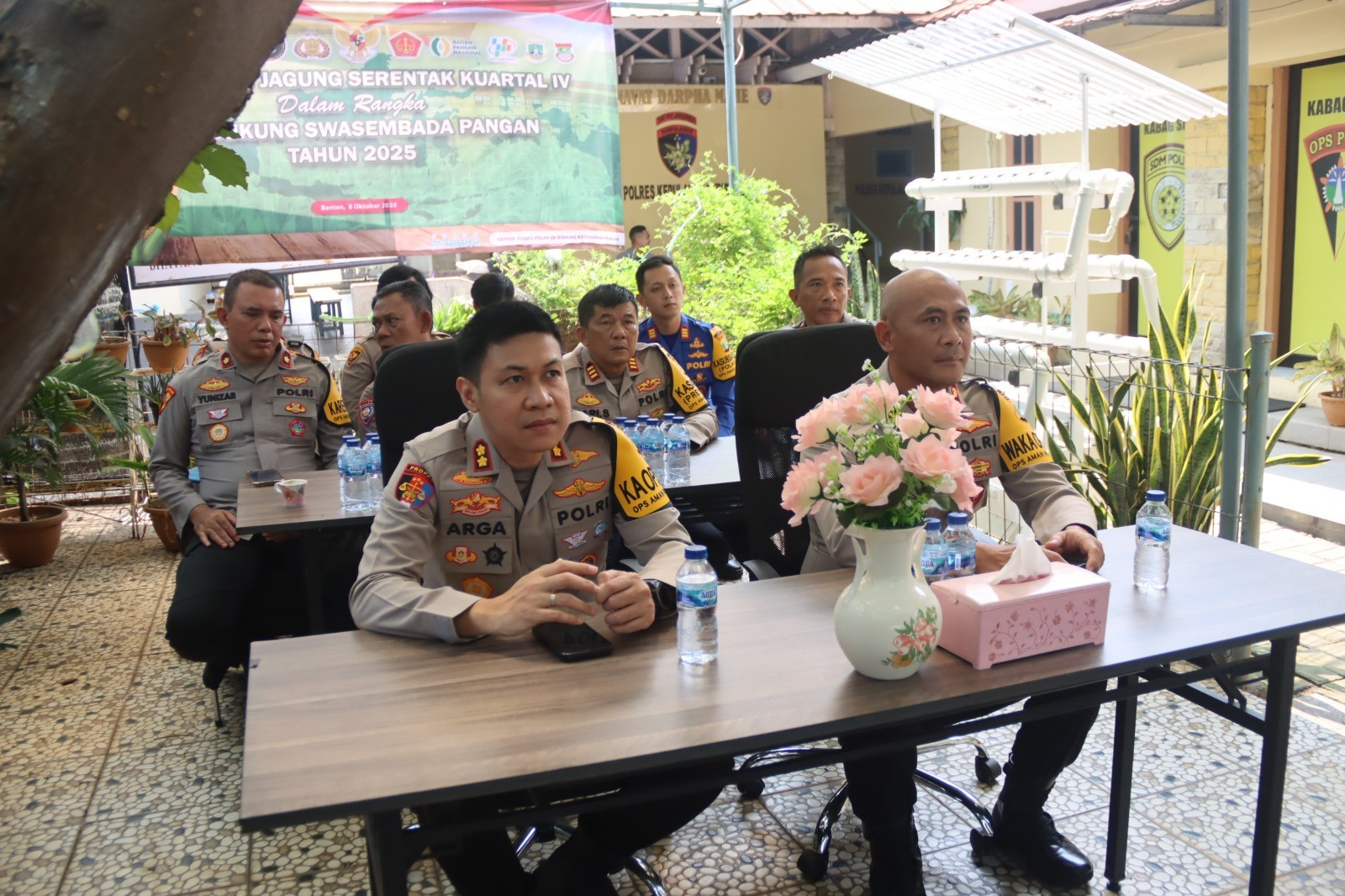 Polres Kepulauan Seribu Dukung Swasembada Pangan, Kapolres AKBP Argadija Putra Ikuti Zoom Meeting Penanaman Jagung Serentak Kuartal IV