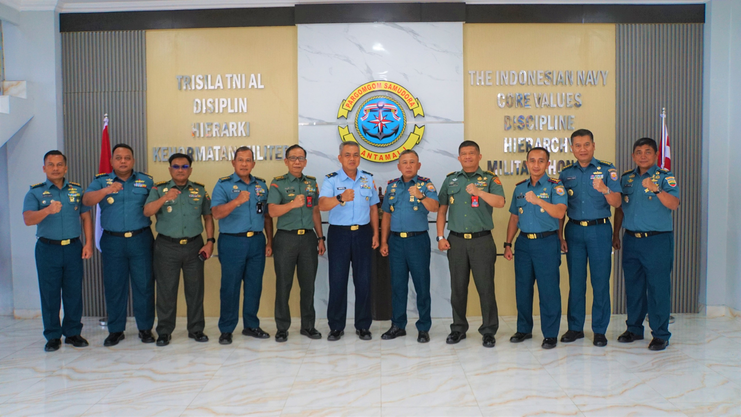 Komandan Lantamal I Terima Kunjungan Kerja Tim Pokja Puldata Siber Mabes TNI