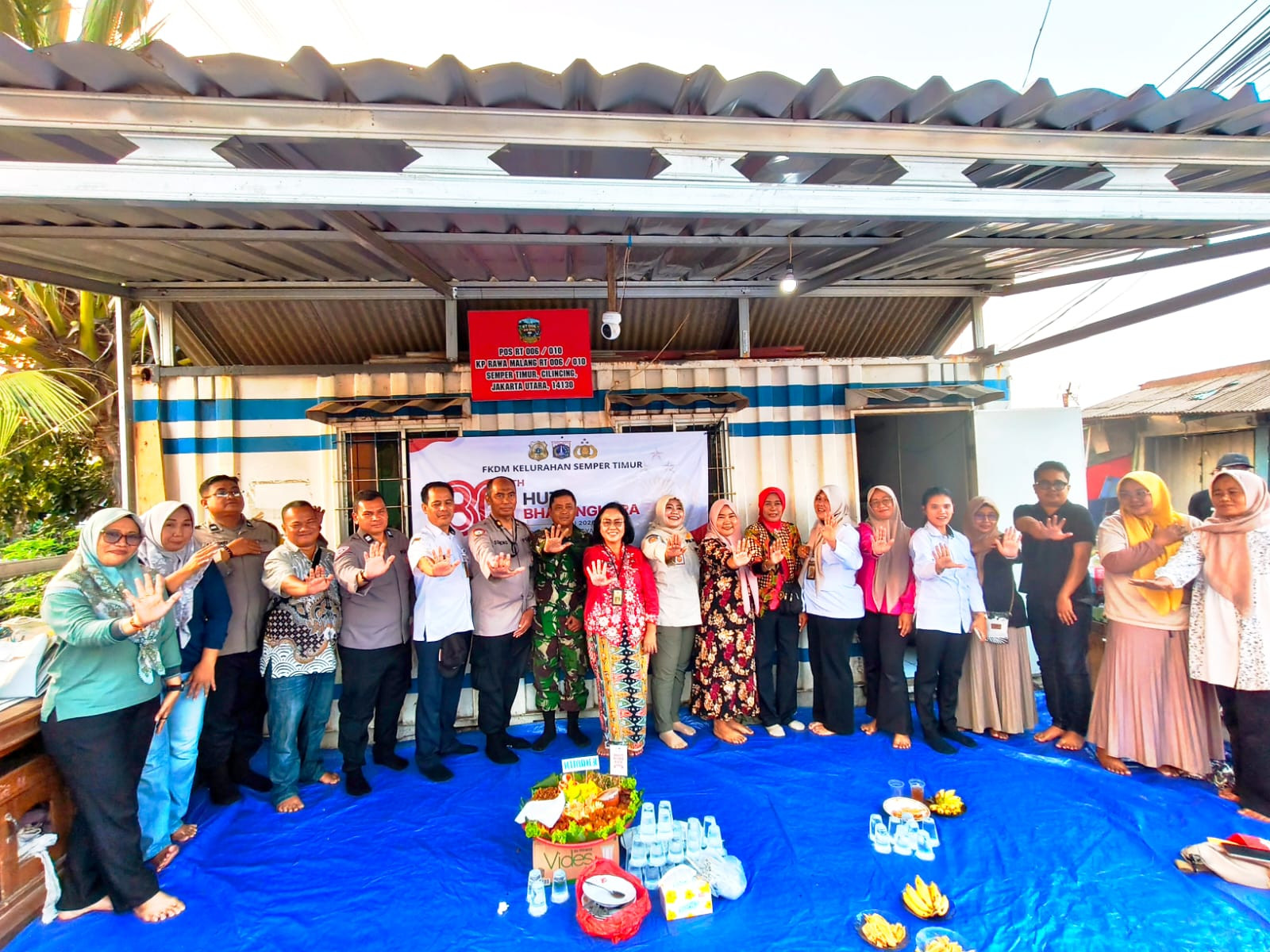 Peringati HUT Bhayangkara ke-80, Tiga Pilar dan Warga Semper Timur Gelar Syukuran serta Serukan Pencegahan Tawuran