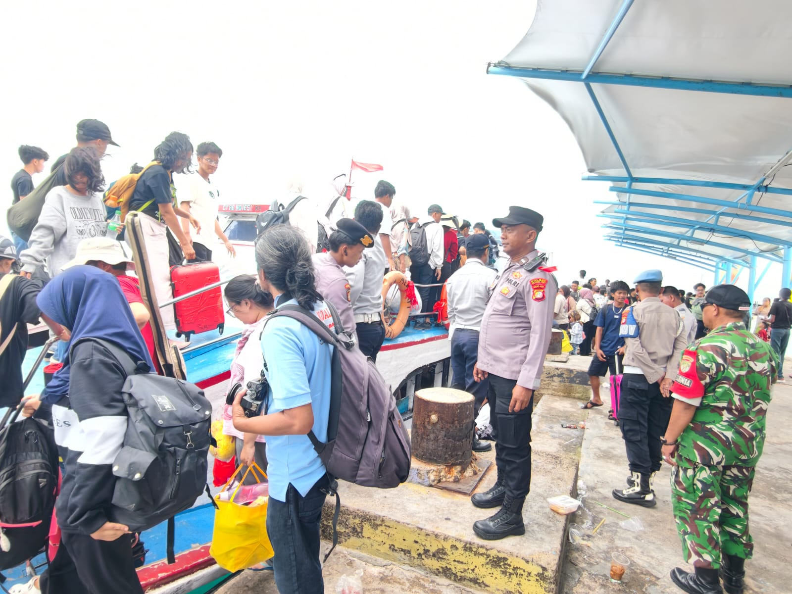 Jakarta On The Spot, Polres Kepulauan Seribu Tampilkan Pelayanan Humanis di Dermaga dan Edukasi Masyarakat tentang Layanan Polisi 110