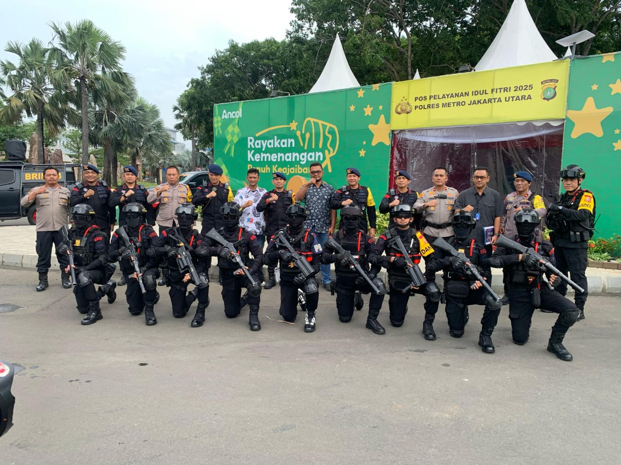 Danpas Gegana Korbrimob Polri Supervisi Posyan Ancol: Jaga Keamanan, Jaga Kebersamaan