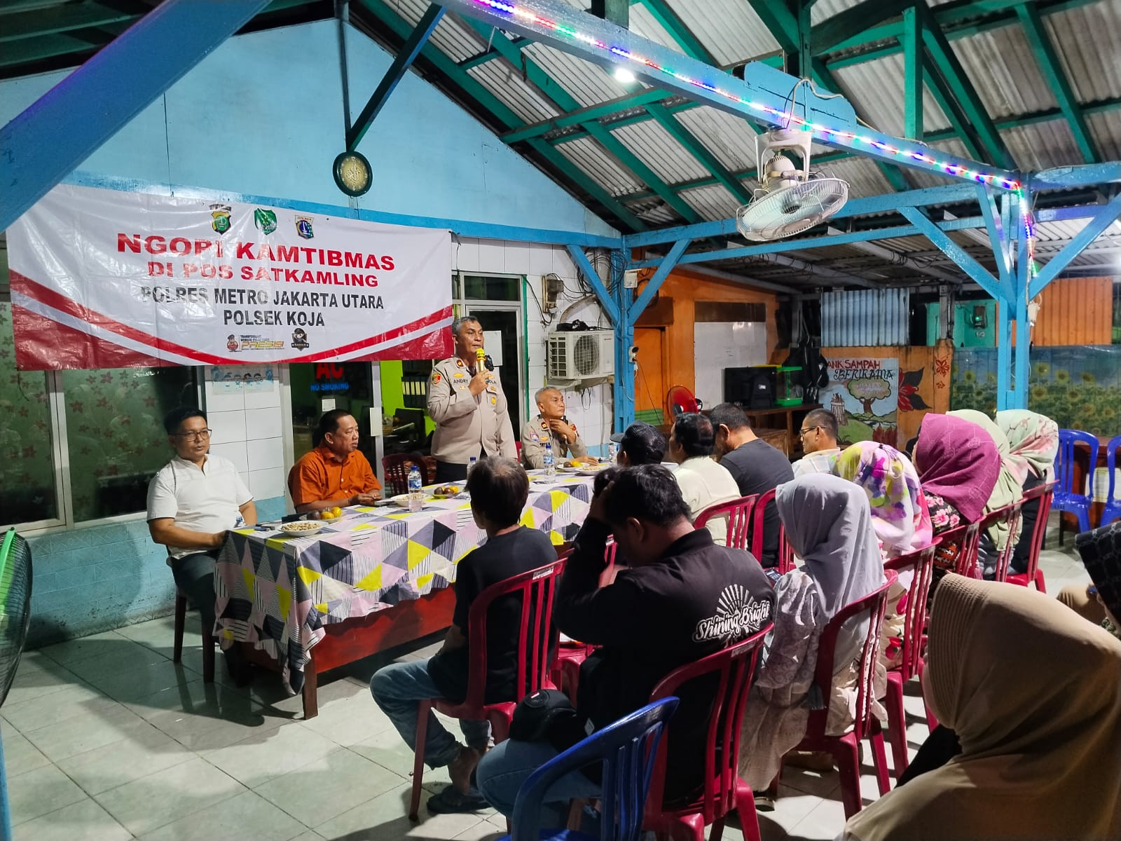 Jelang Ramadhan, Kapolsek Koja Gelar “Ngopi Kamtibmas” Bersama Warga Tugu Utara