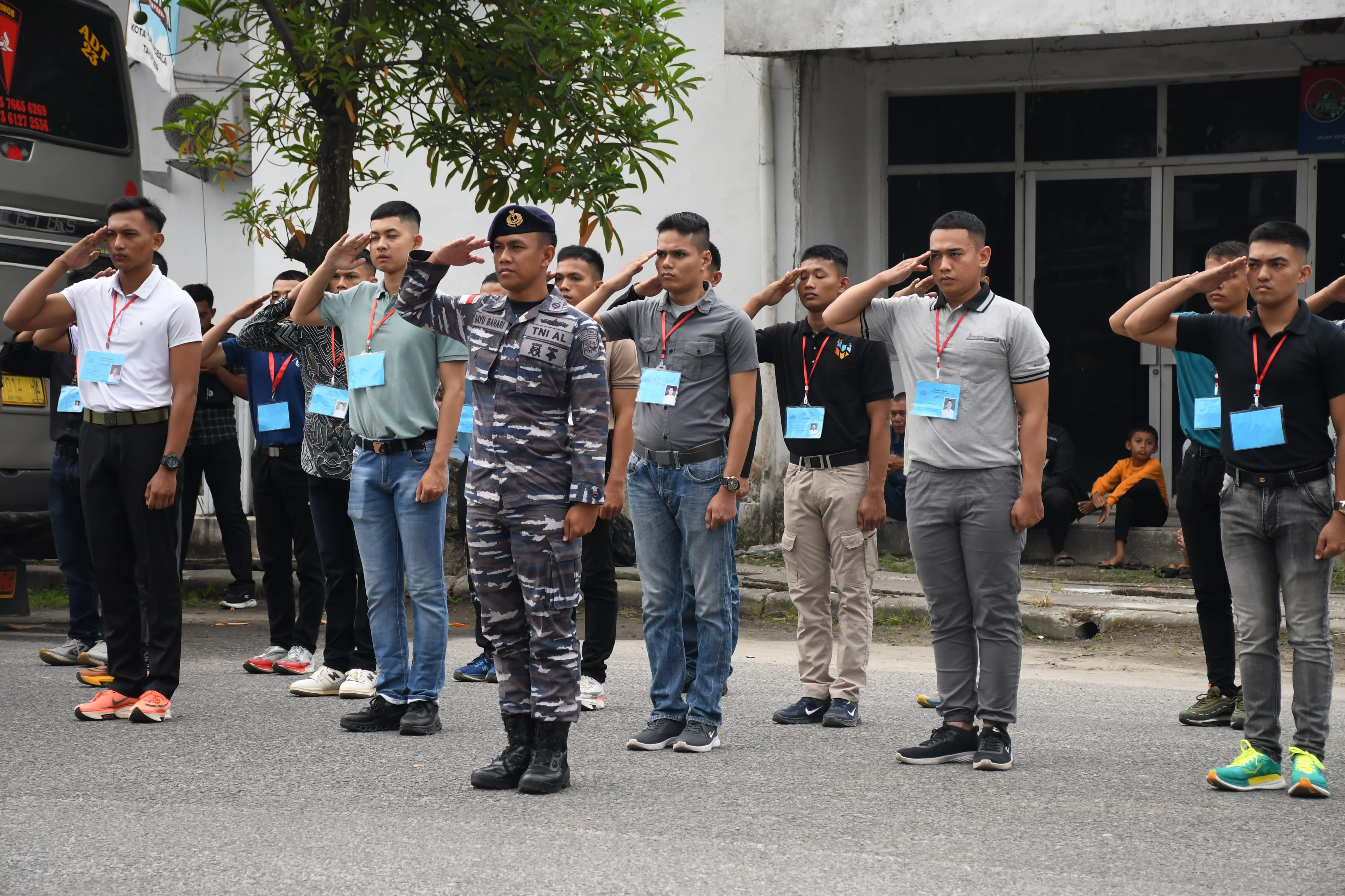 Menuju Lantamal I Belawan, 55 Calon Tamtama TNI AL Panda Lanal TBA Siap Berkompetisi