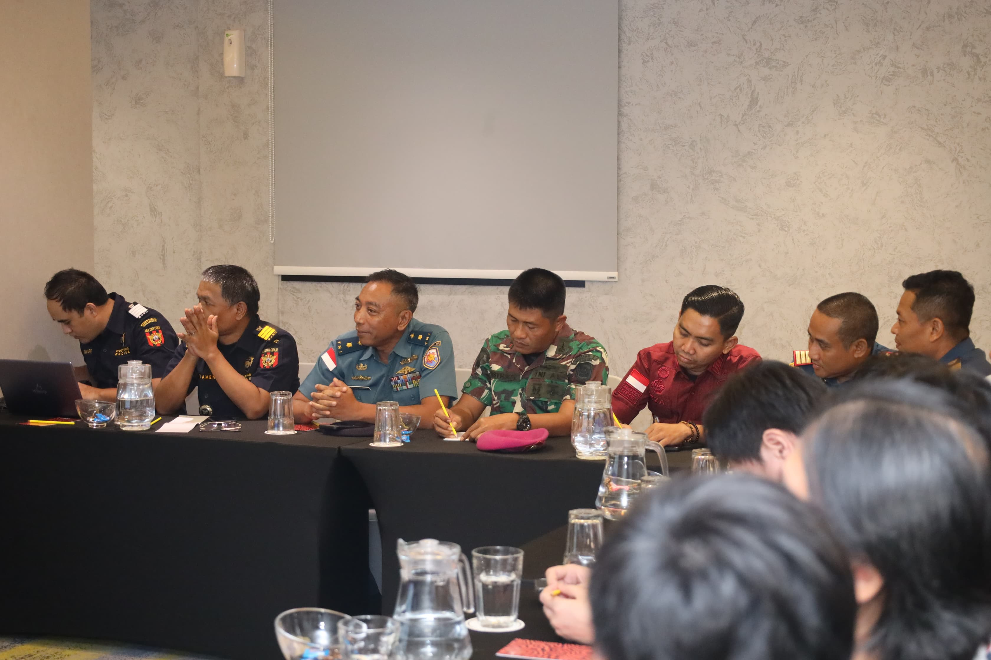 Lanal Bintan Ikuti Kegiatan Rakor Shio To Ship (STS) Labuh Jangkar Kawasan Tanjung Berakit