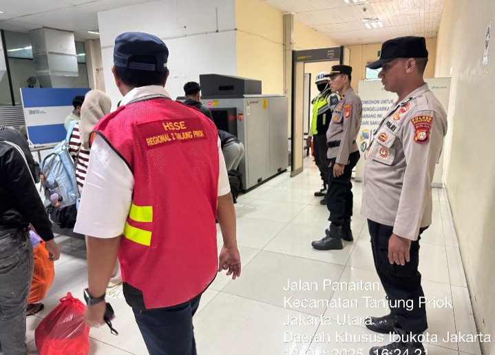 Polres Pelabuhan Tanjung Priok Amankan Debarkasi KM Dobonsolo dari Surabaya