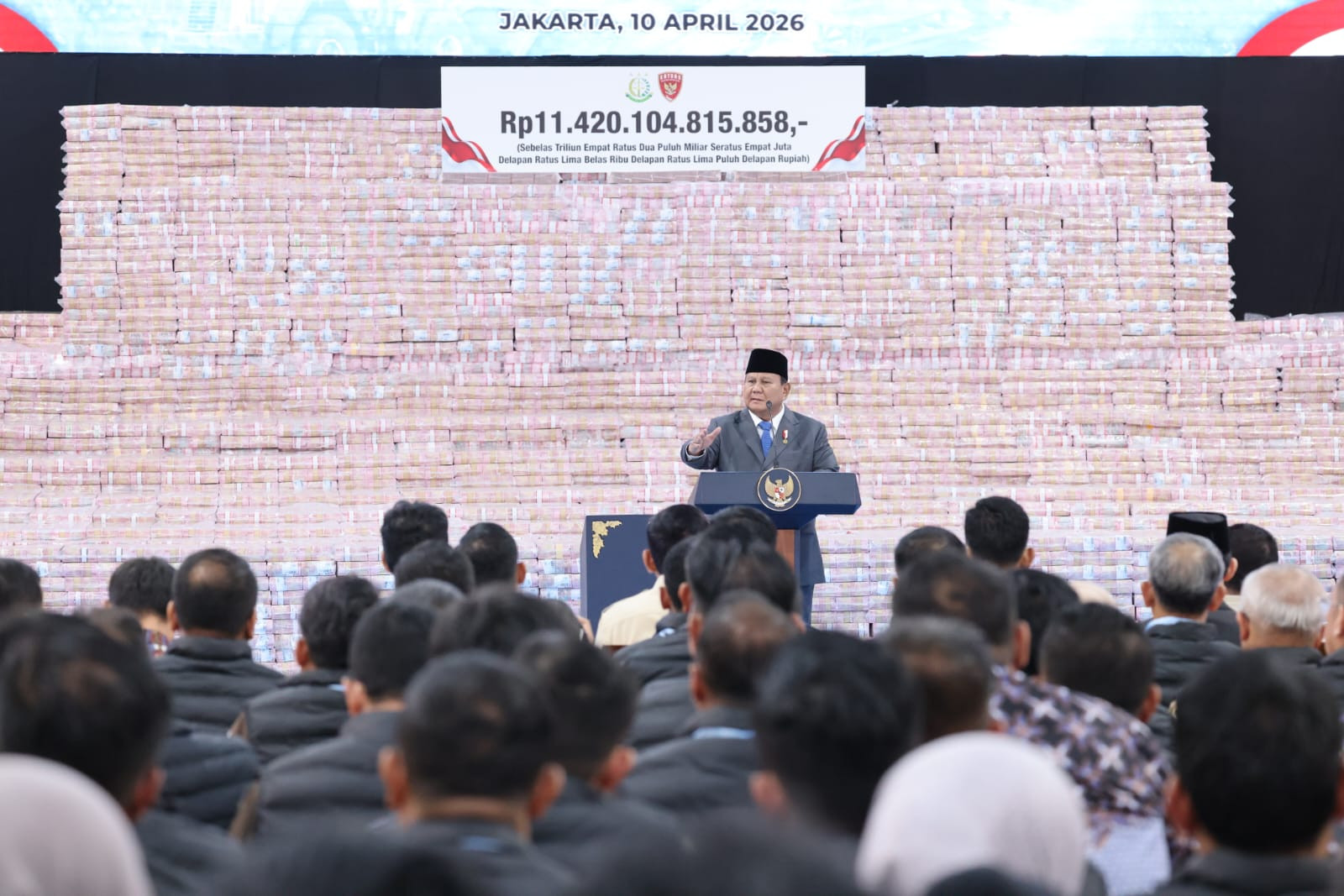 Prabowo: 1,5 Tahun Kerja, Satgas PKH Selamatkan Uang Negara Setara 10% APBN