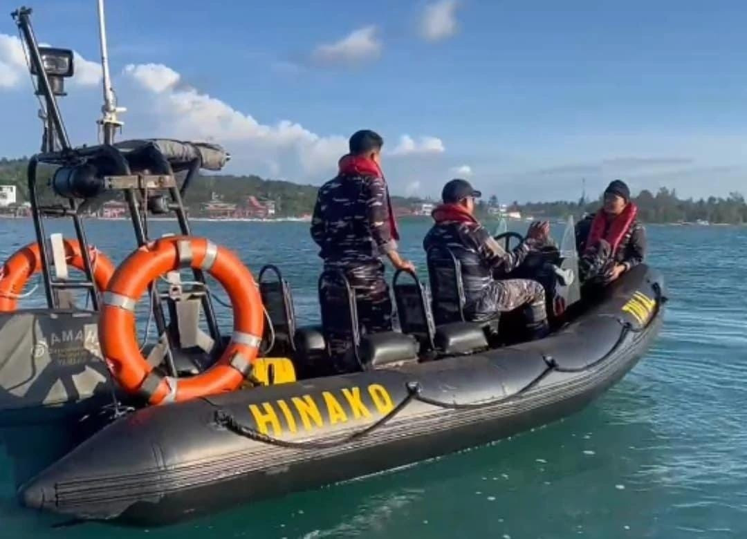 Lanal Nias Terjunkan RHIB KAL Hinako I-2-19 Kawal Nias Pro 2025