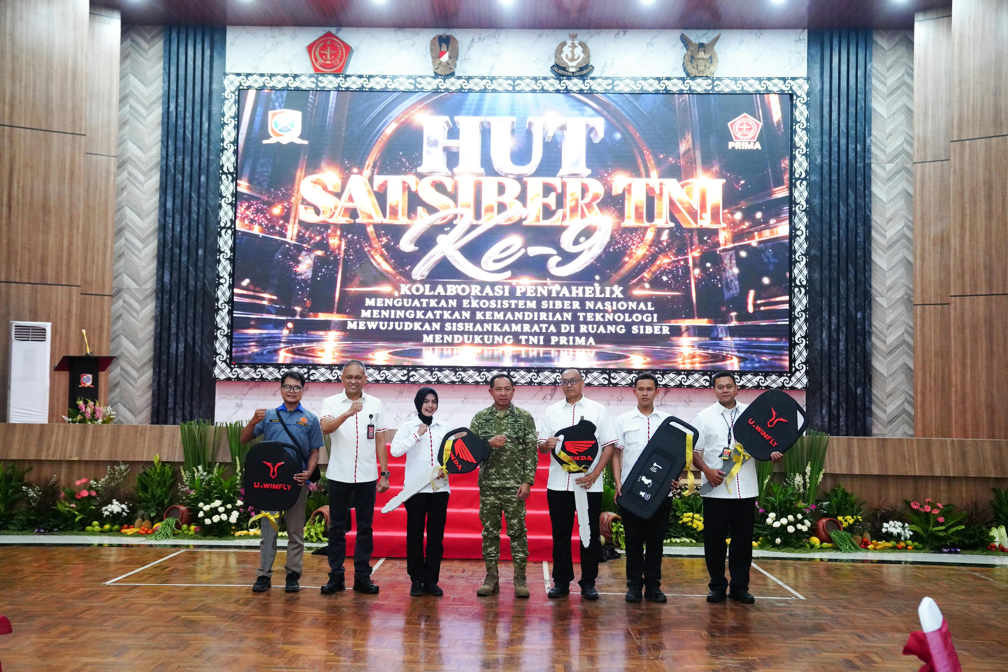 Panglima TNI Hadiri HUT ke-9 Satsiber TNI, Perkuat Ekosistem Siber Nasional