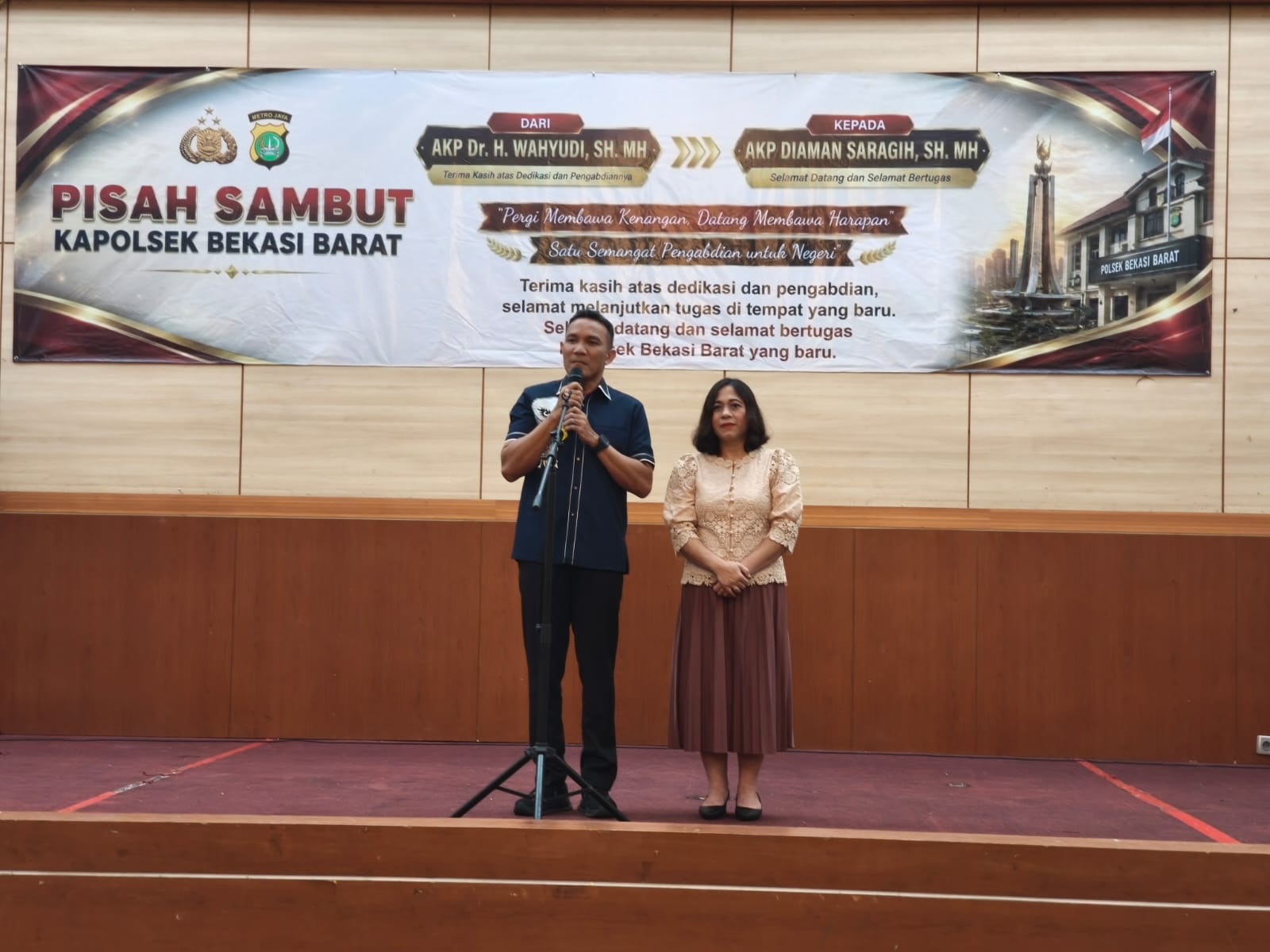 Muspika dan Tokoh Masyarakat Hadiri Pisah Sambut Kapolsek Bekasi Barat