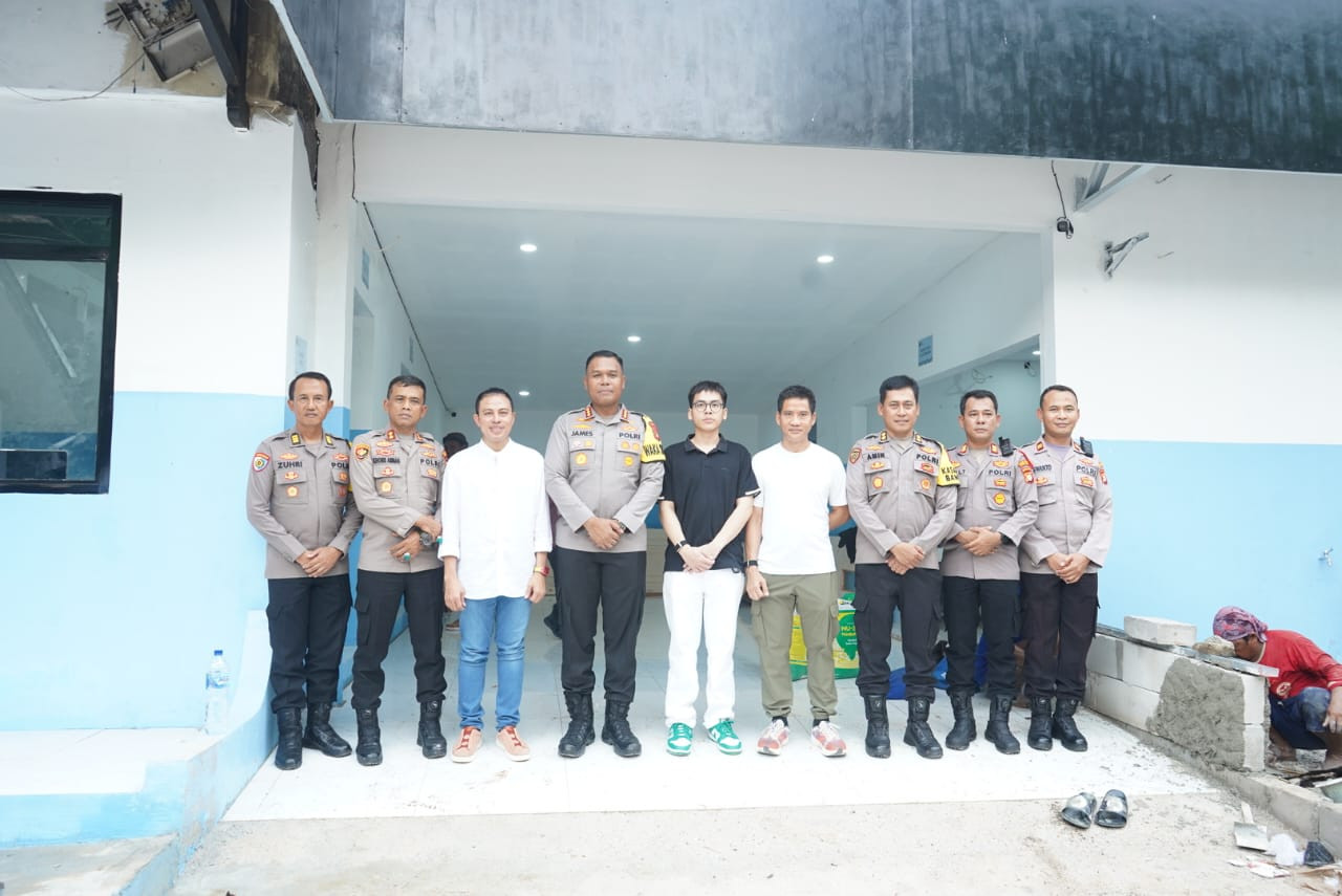 Wakapolres Metro Jakarta Utara Tinjau Pembangunan SPPG-2 Pegangsaan Dua