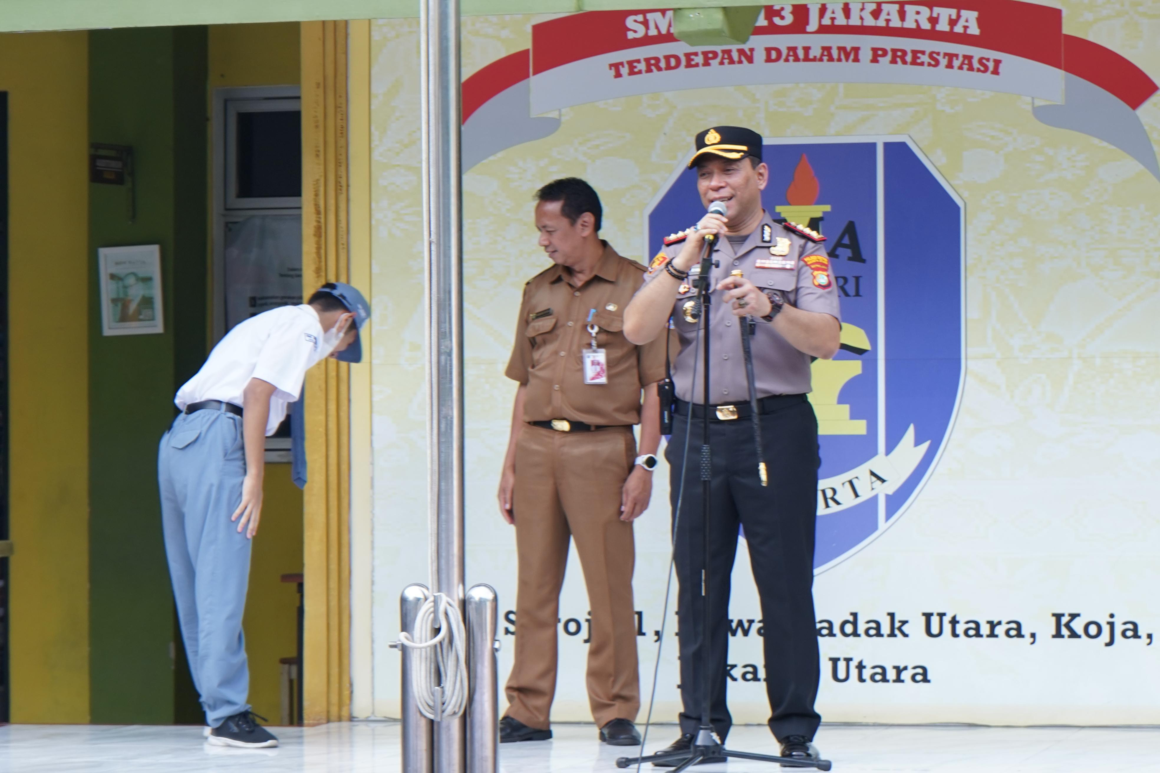 Kapolres Metro Jakut Goes to School, Ingatkan Pelajar Jauhi Narkoba, Bullying, dan Tawuran