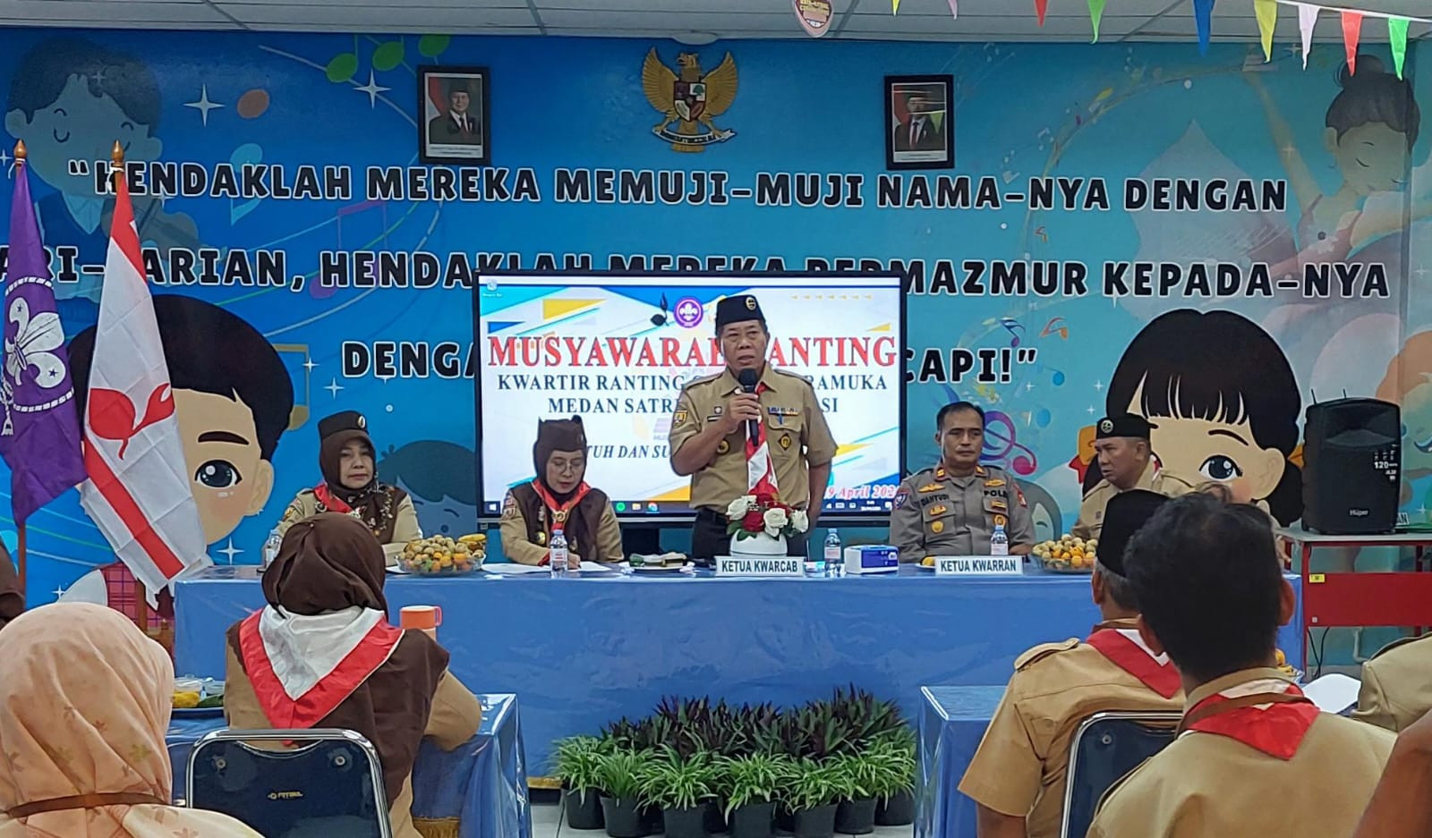 Perkuat Peran Pramuka, Polsek Medansatria Ajak Anggota Jadi Mata dan Telinga Kamtibmas