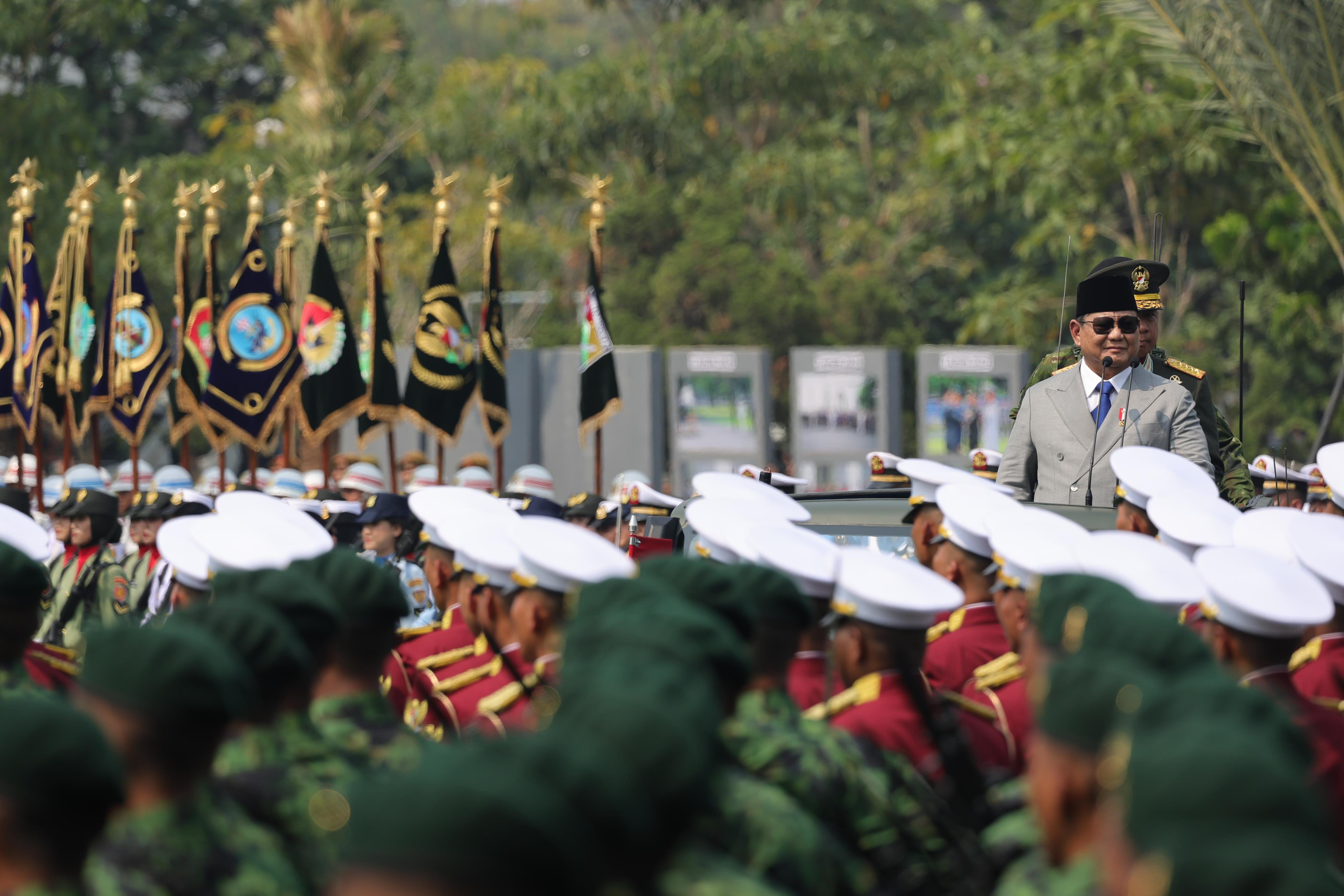 Prabowo: Di Masa Damai, TNI Harus Terus Menyesuaikan Diri Hadapi Ancaman Terburuk