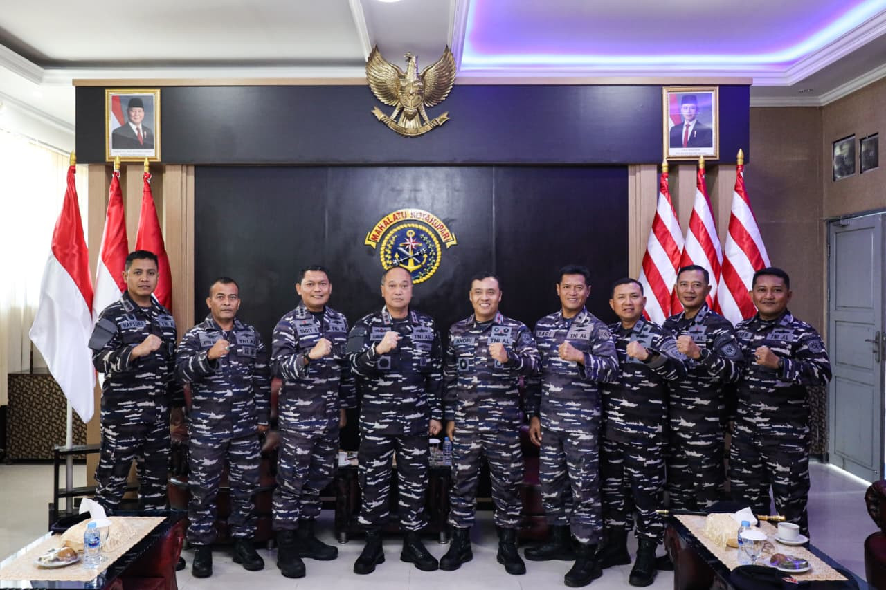 Perkuat Kedaulatan Maritim, Dankodaeral IX Ambon Terima Courtesy Call Danguspurla Koarmada III
