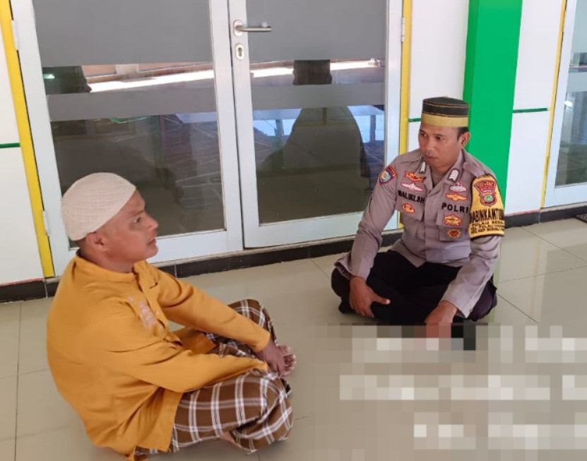 Bhabinkamtibmas Pulau Sabira Sambangi Tokoh Agama untuk Ciptakan Suasana Kondusif di Bulan Ramadhan
