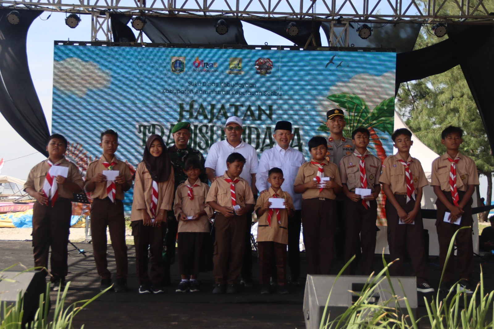 Wakapolres Kepulauan Seribu Hadiri Hajatan Tradisi Budaya Tahun 2025 di Pulau Untung Jawa