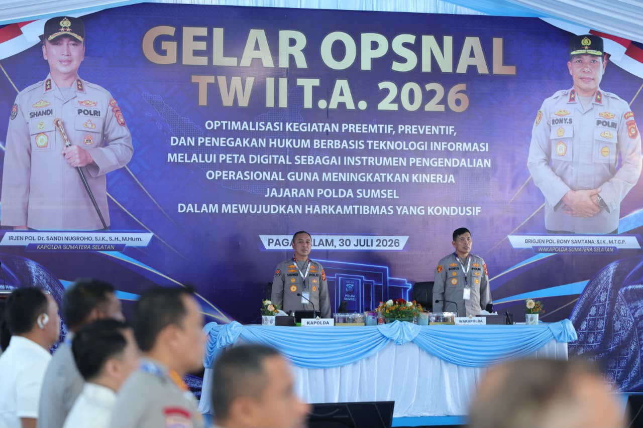 Kapolda Sumsel Pimpin Gelar Operasional, Instruksikan Jajaran Turun langsung ke Masyarakat
