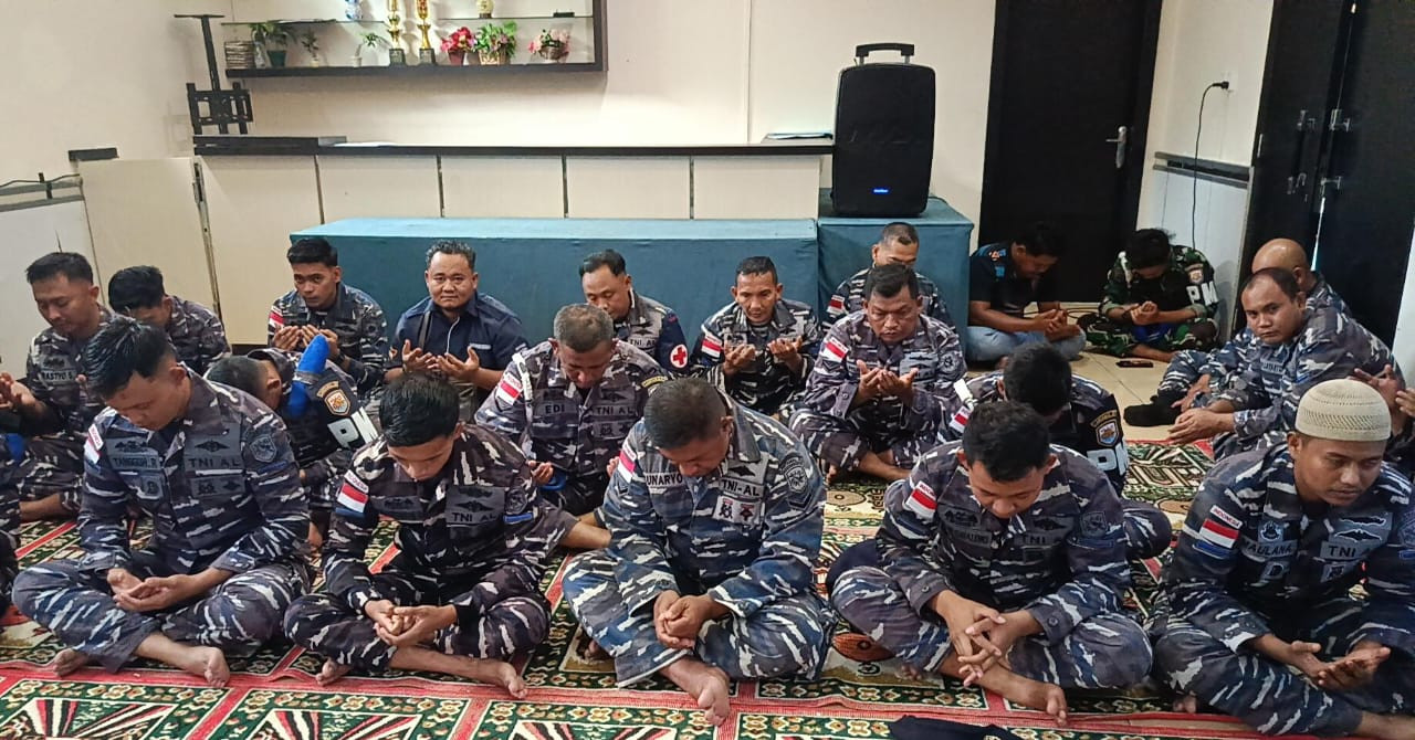 Lanal Tarempa Gelar Doa Bersama Jelang Pelaksanaan MNEK Ke-5 Tahun 2025