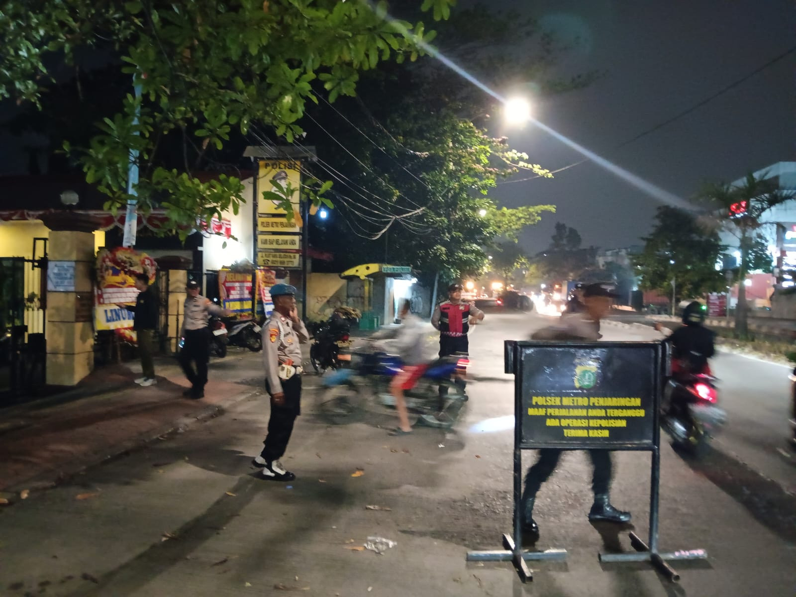 Polsek Metro Penjaringan Gelar KRYD Tengah Malam, Delapan Motor Tanpa Kelengkapan Diamankan