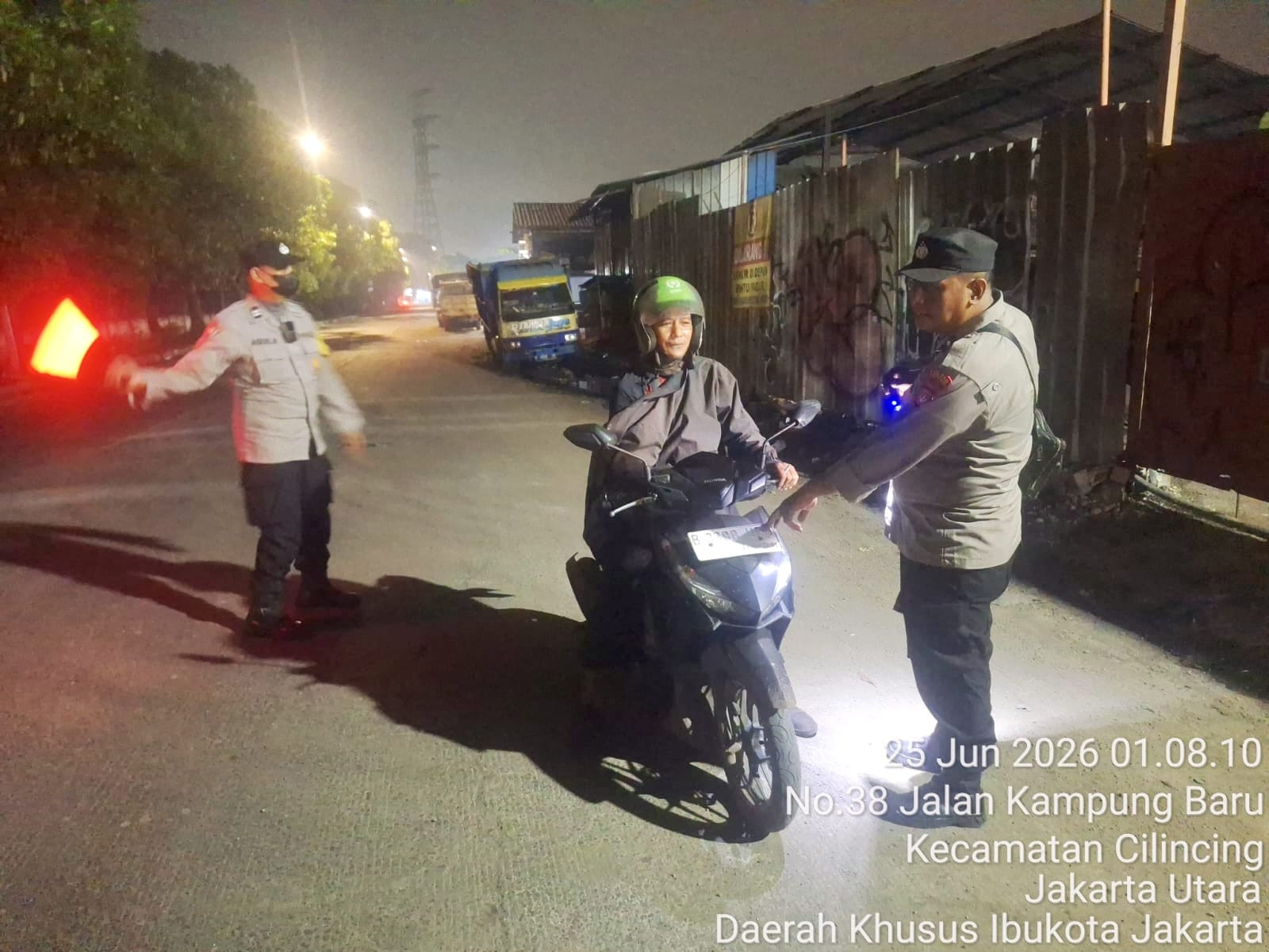 Polsek Cilincing Intensifkan Patroli dan Razia Stasioner untuk Cegah Tawuran serta Gangguan Kamtibmas