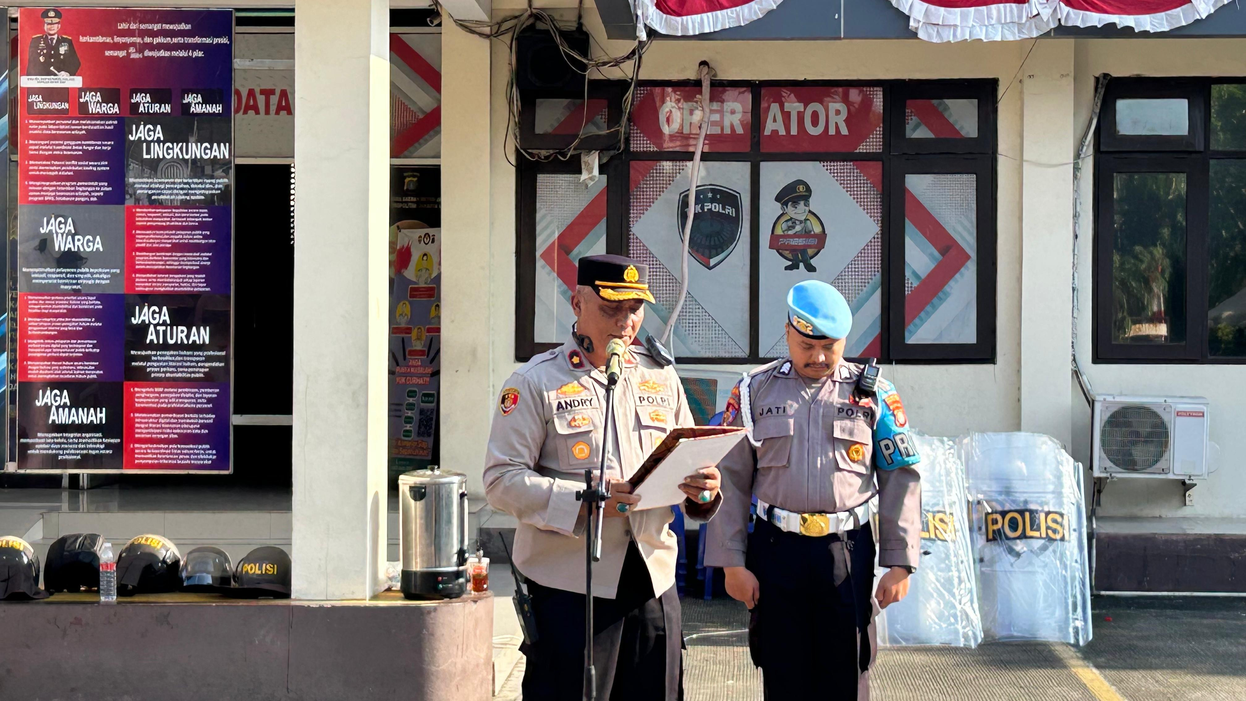 Polsek Koja Gelar Apel Pagi Dukung Program Jaga Jakarta