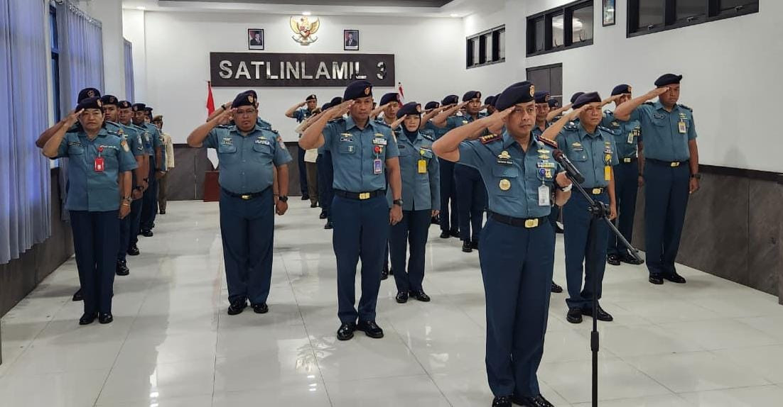 Komandan Beserta Prajurit Satlinlamil 3 Ikuti Entry Briefing Pangkolinlamil Secara Vicon