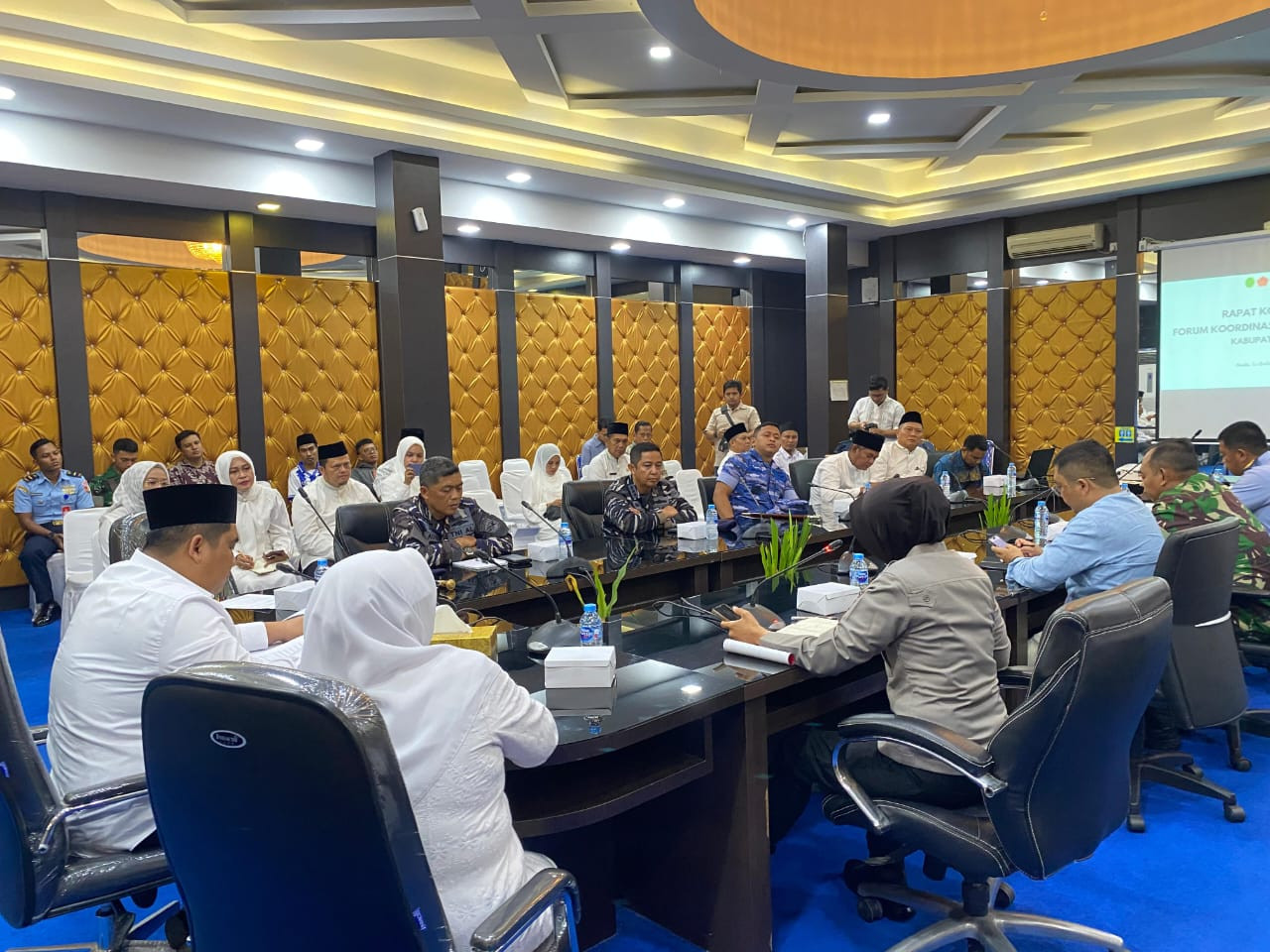 Danlanal Bintan Hadiri Rapat Forkopimda Tentang Situasi Terkini di Bintan