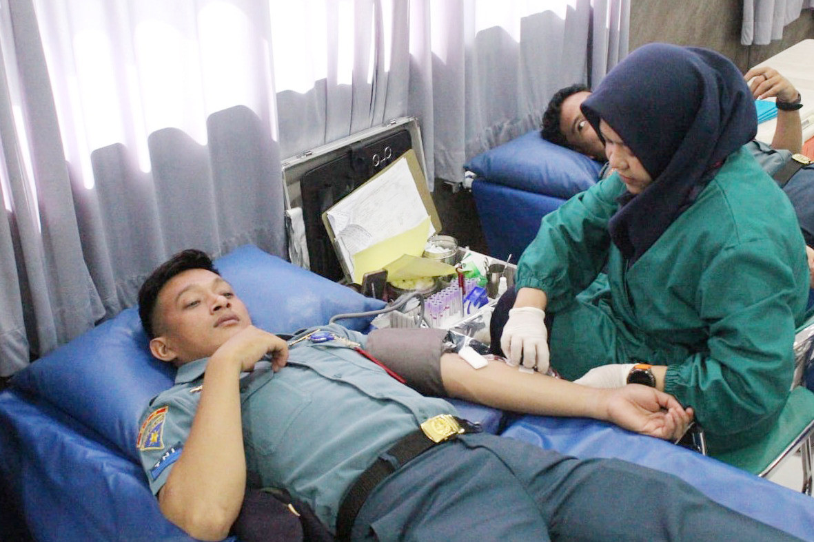 Mengabdi Tanpa Henti Setetes Darah Untuk Negeri, Satlinlamil 3 Gelar Bakti Sosial Donor Darah Sambut HUT Ke-5
