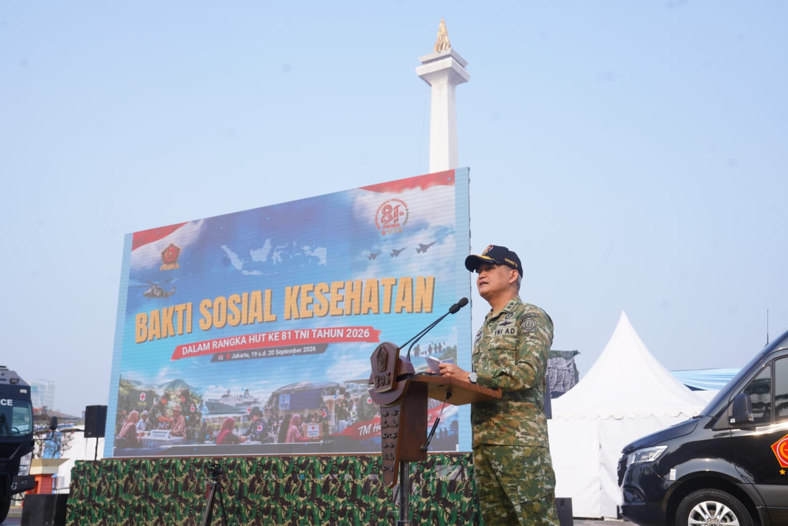 Kapuskes TNI Buka Bakti Sosial Kesehatan HUT Ke-81 TNI, Layani Masyarakat Serentak dan Tersebar Diseluruh Indonesia
