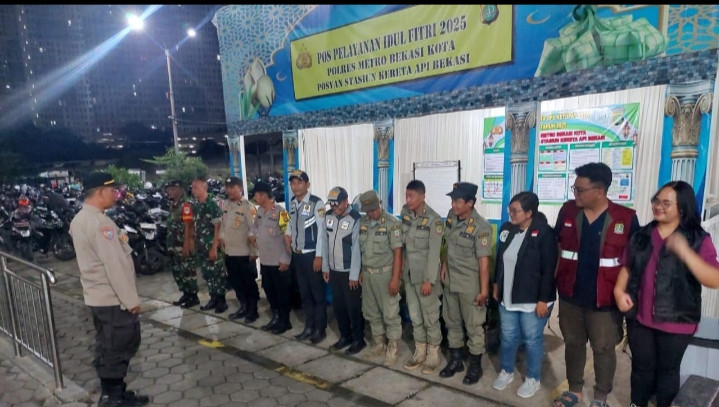 Patroli Anti Tawuran Stasiun KAI Bekadi Kp Teluk Buyung Rw. 01 Marga Mulya Kota Bekasi