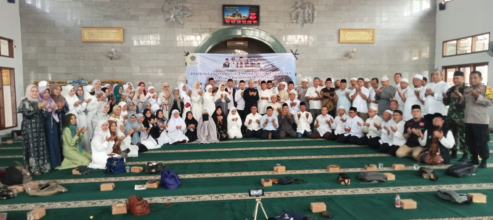 Sinergitas TNI-Polri Memberikan Pengamana Giat Manasik Haji Kota Bekasi