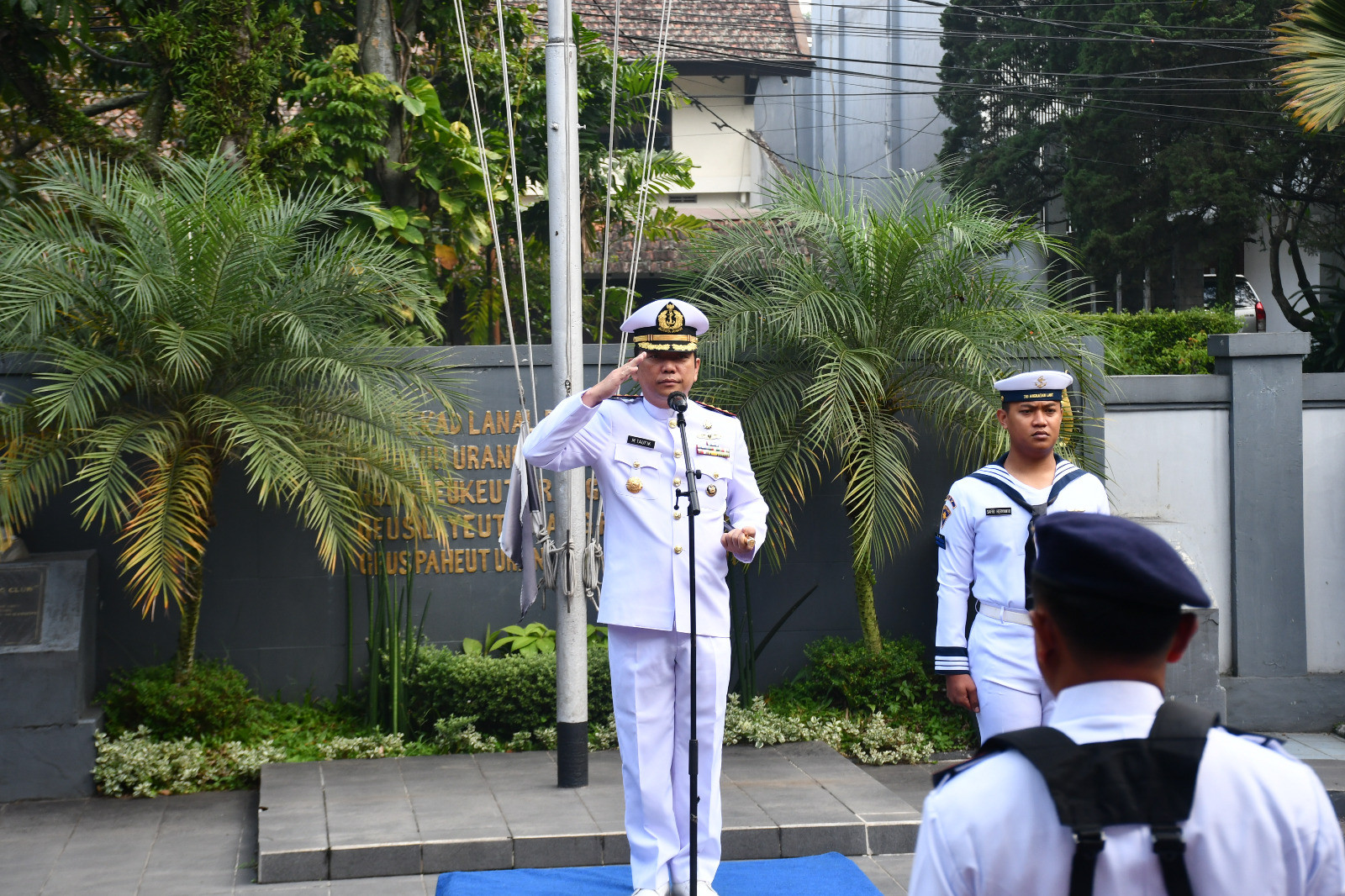 Pimpin Upacara Peringatan Hari Lahir Pancasila, Komandan Lanal Bandung Bacakan Pidato Kepala Badan Pembinaan Ideologi Pancasila RI